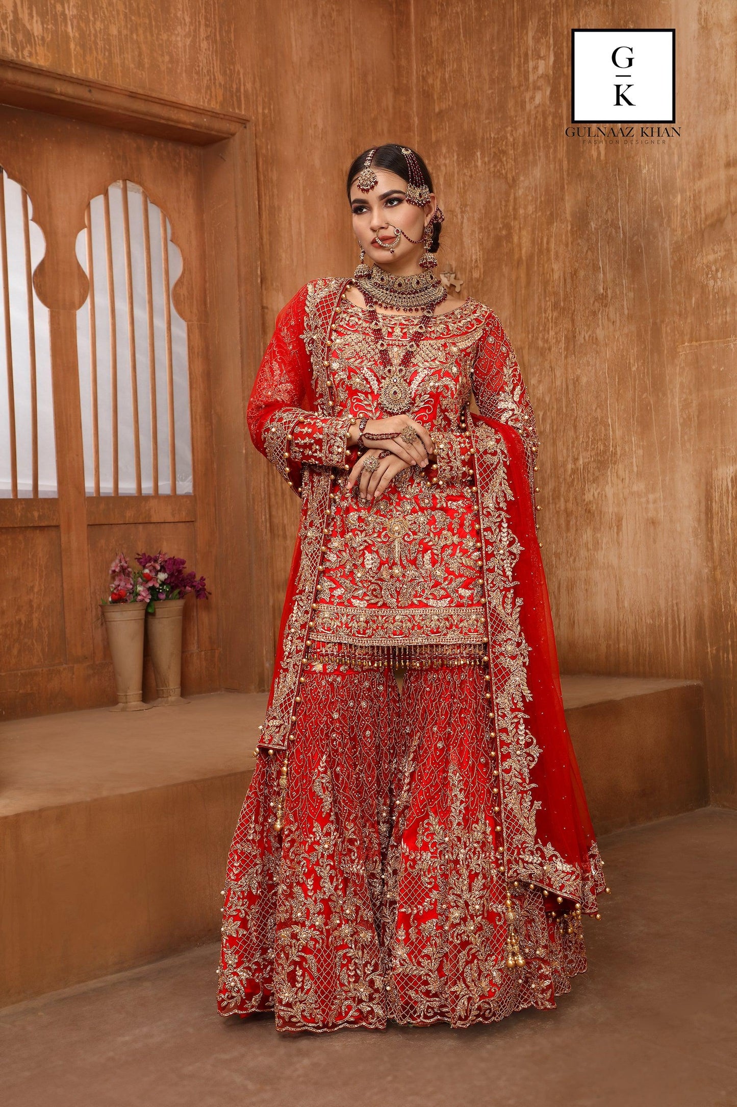peplum top with sharara