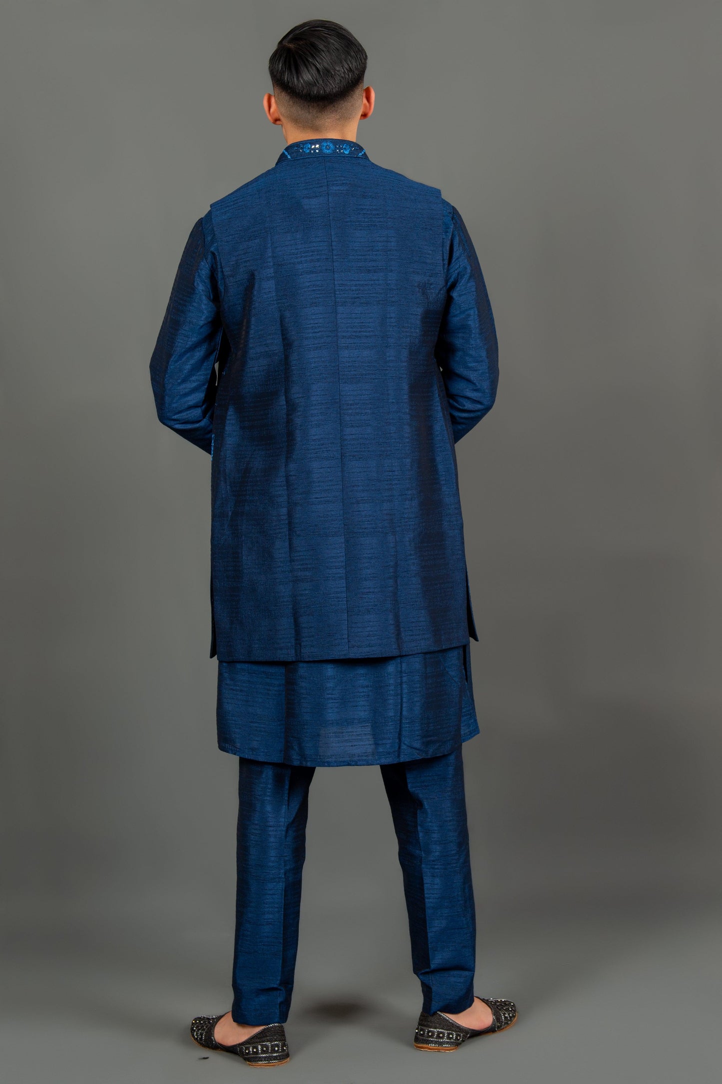 kurta pajama with waistcoat for wedding