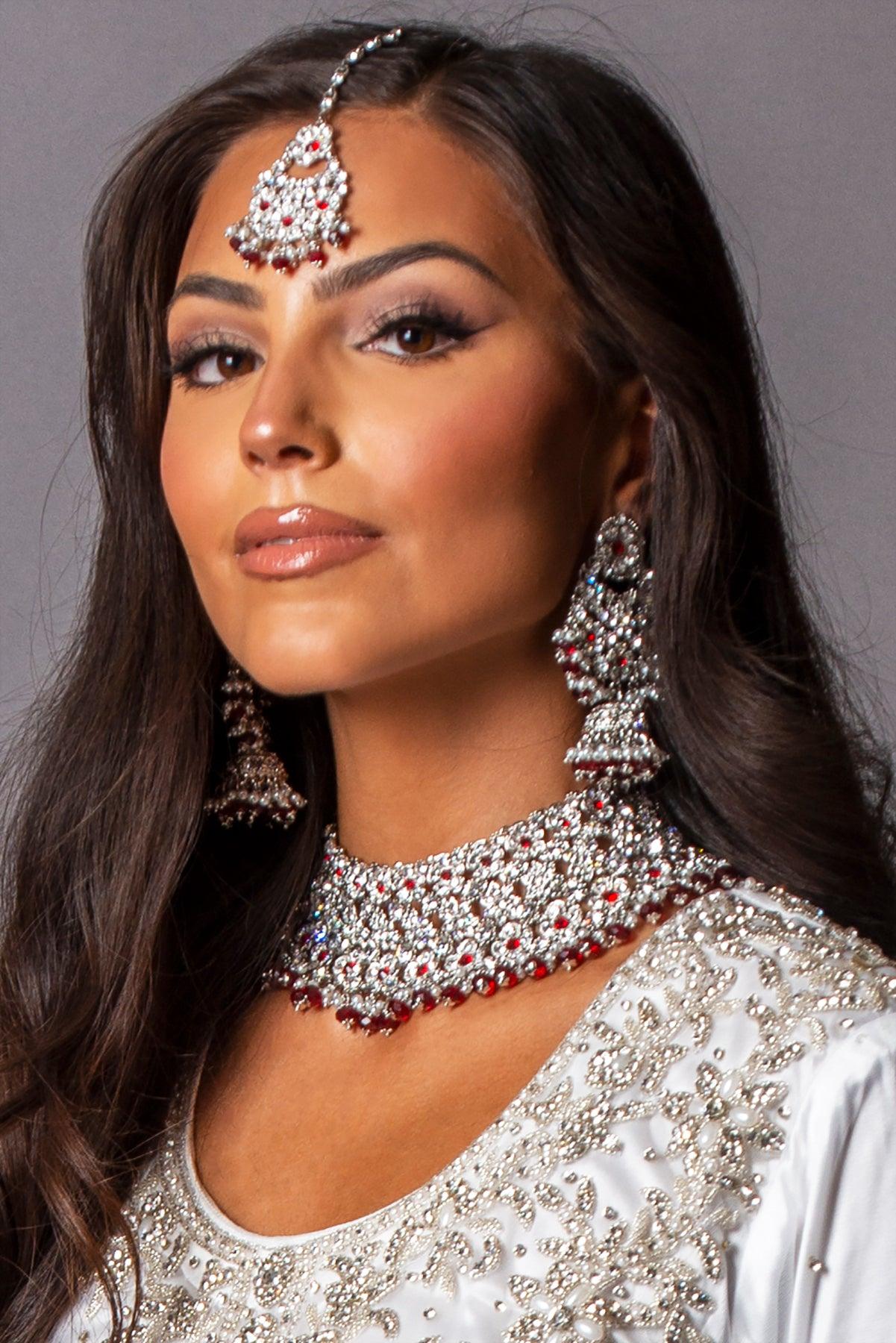 white designer gharara set