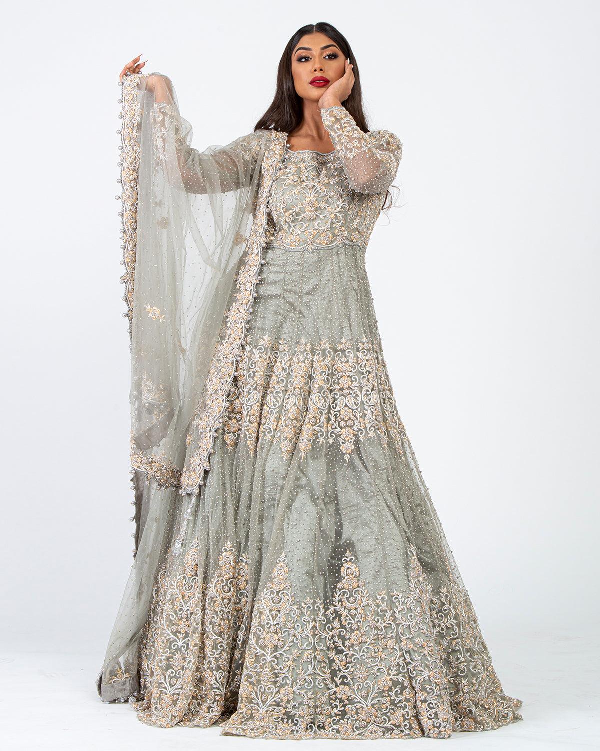 white designer lehenga
