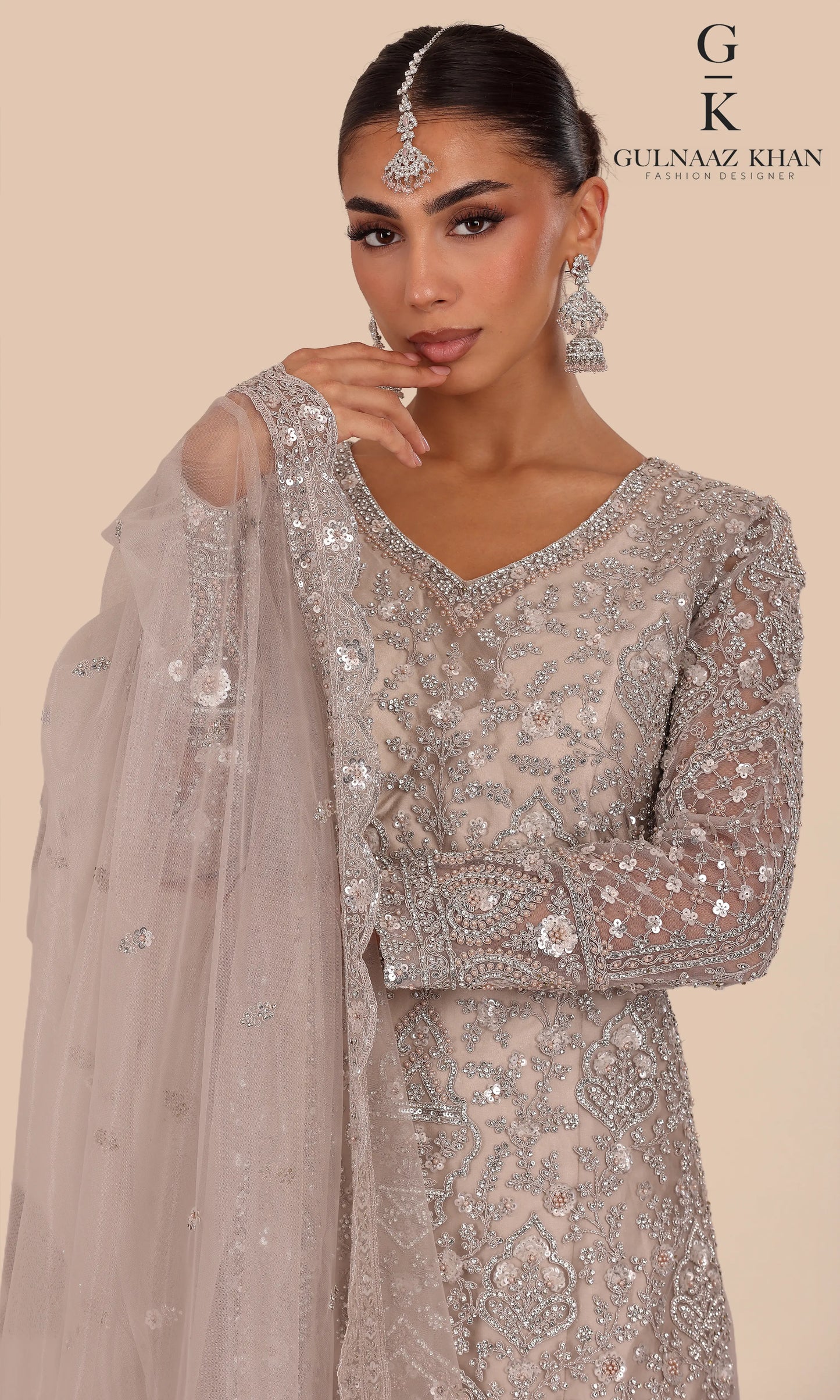 Aliya designer sharara close-up embroidery detail