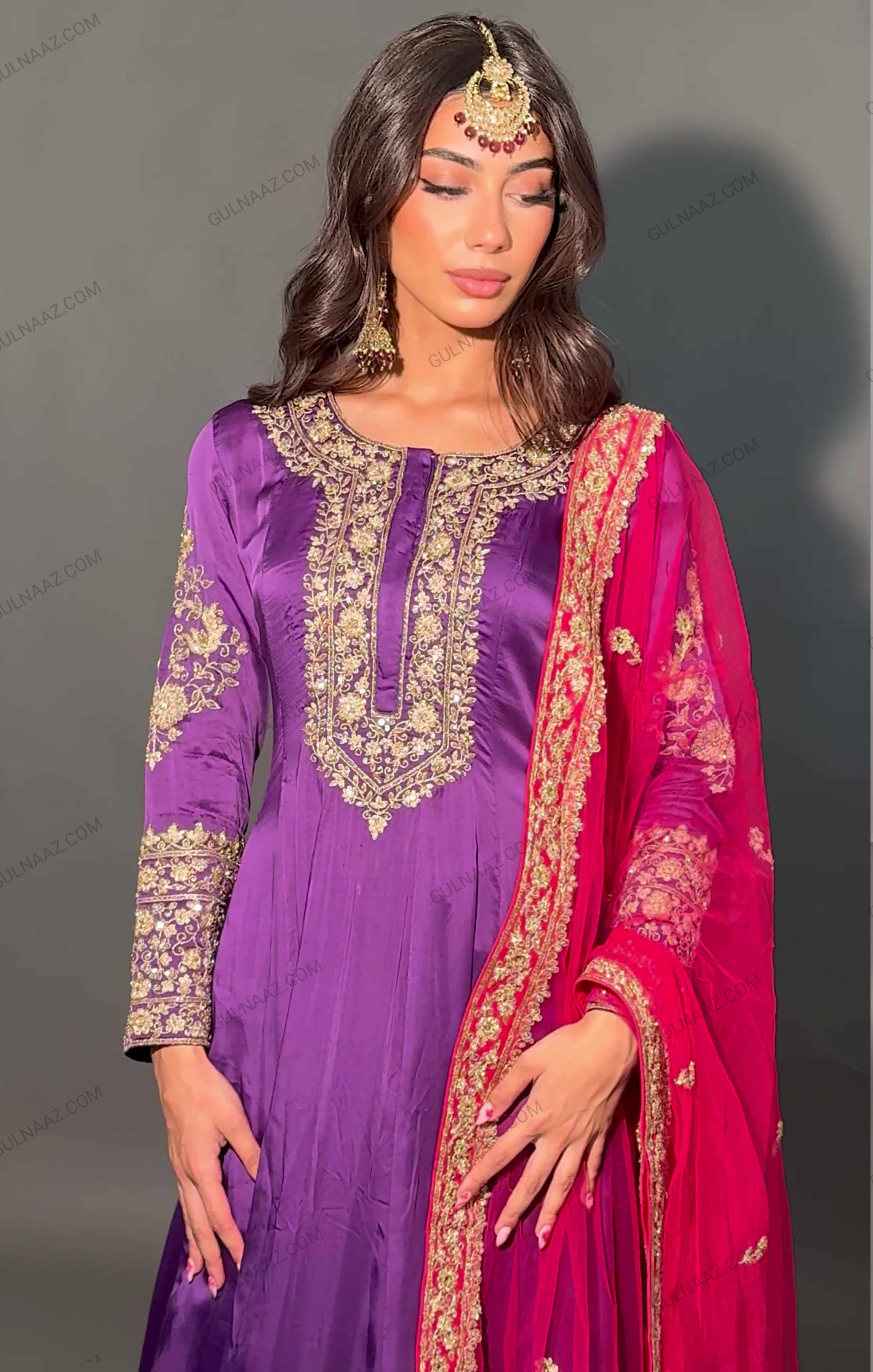 purple kurti