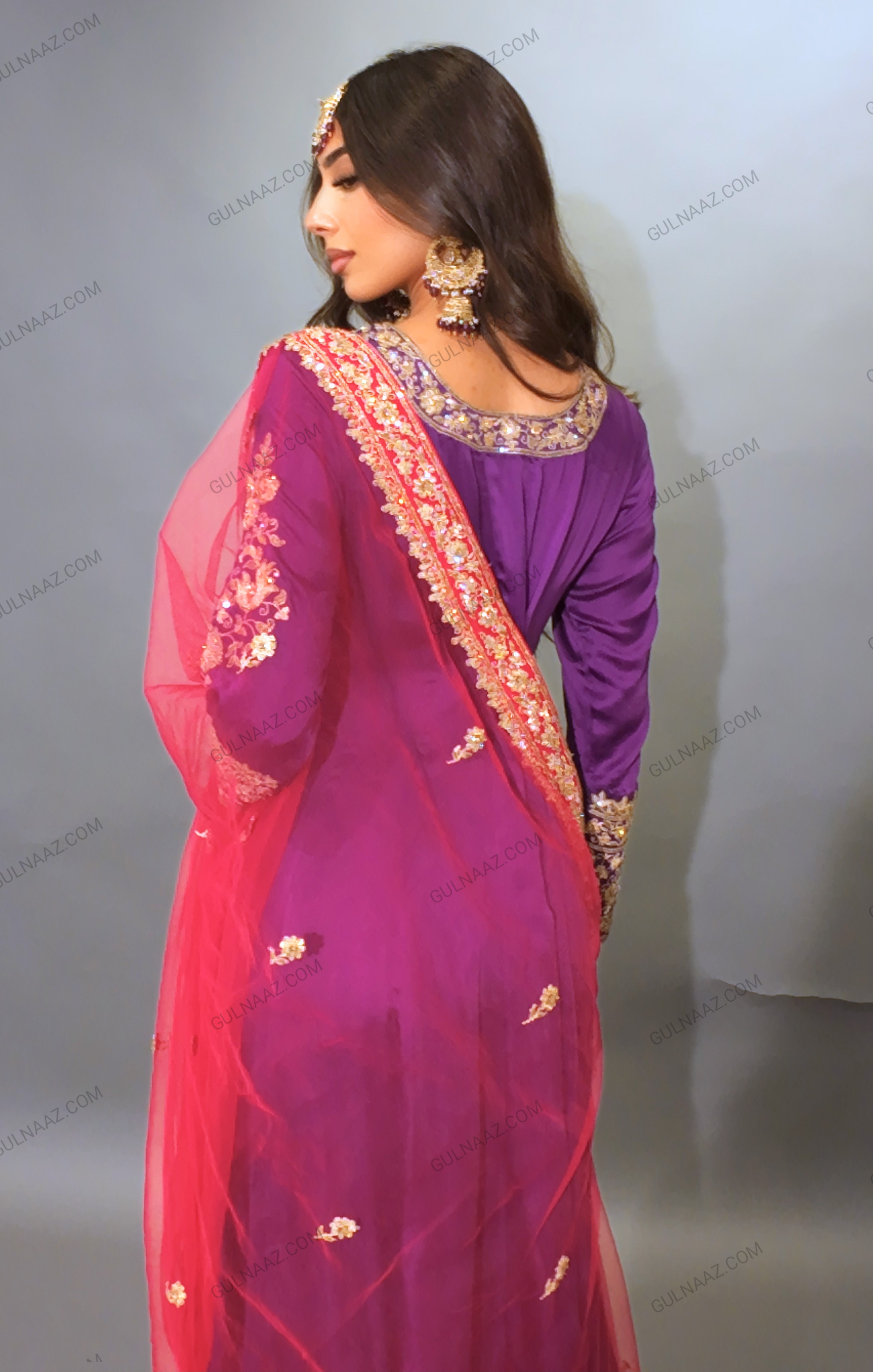 purple kurti