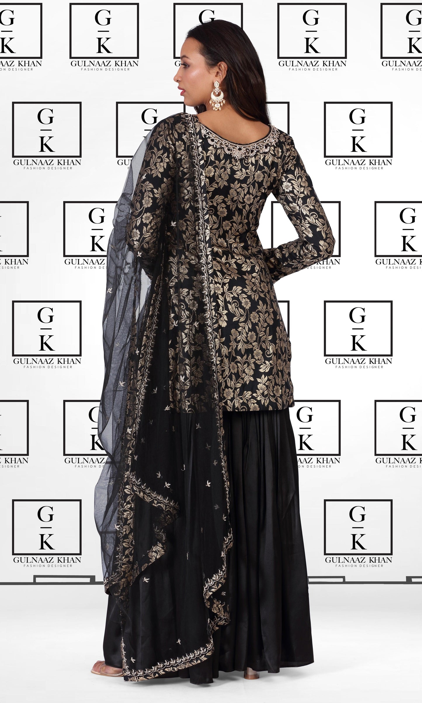 Classic Black Gharara Dress | Buy Huma By Gulnaaz Fashions Classic Black Gharara Dress | Buy Huma By Gulnaaz Fashions