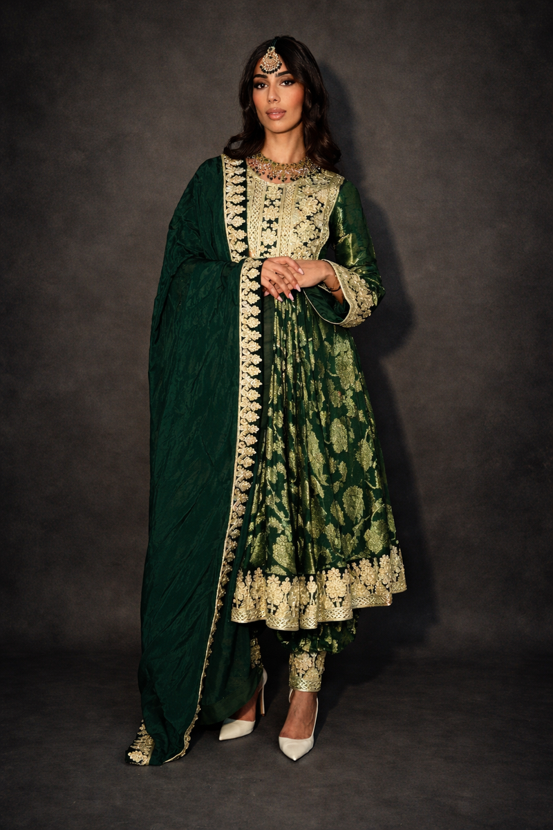 green afghani dress Dark Silk Material:Velour- Sequin smarttag_size_in_stock:            2X and formal events Leely Women Dusty Sage