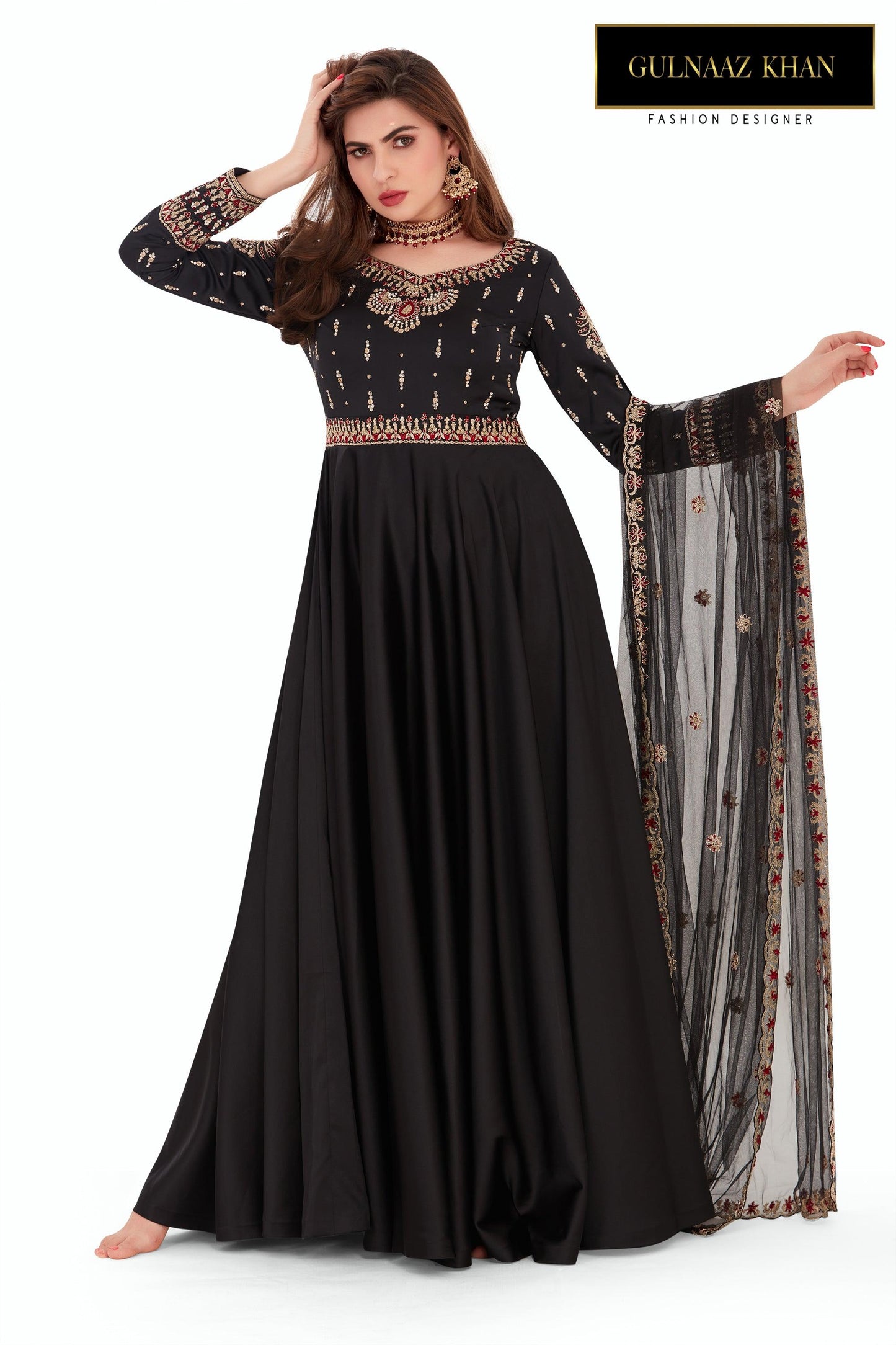 black long gown