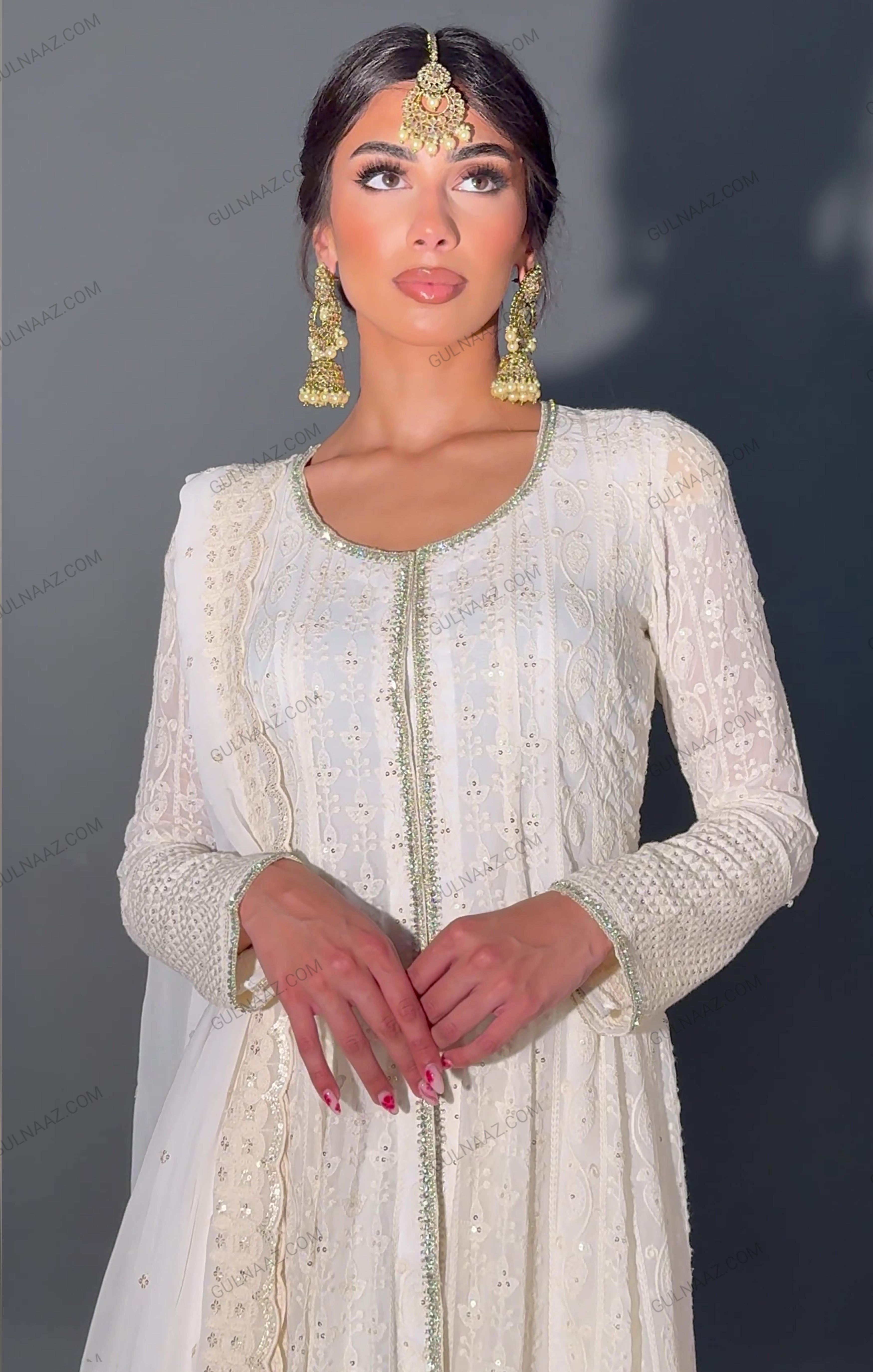 white designer kurti