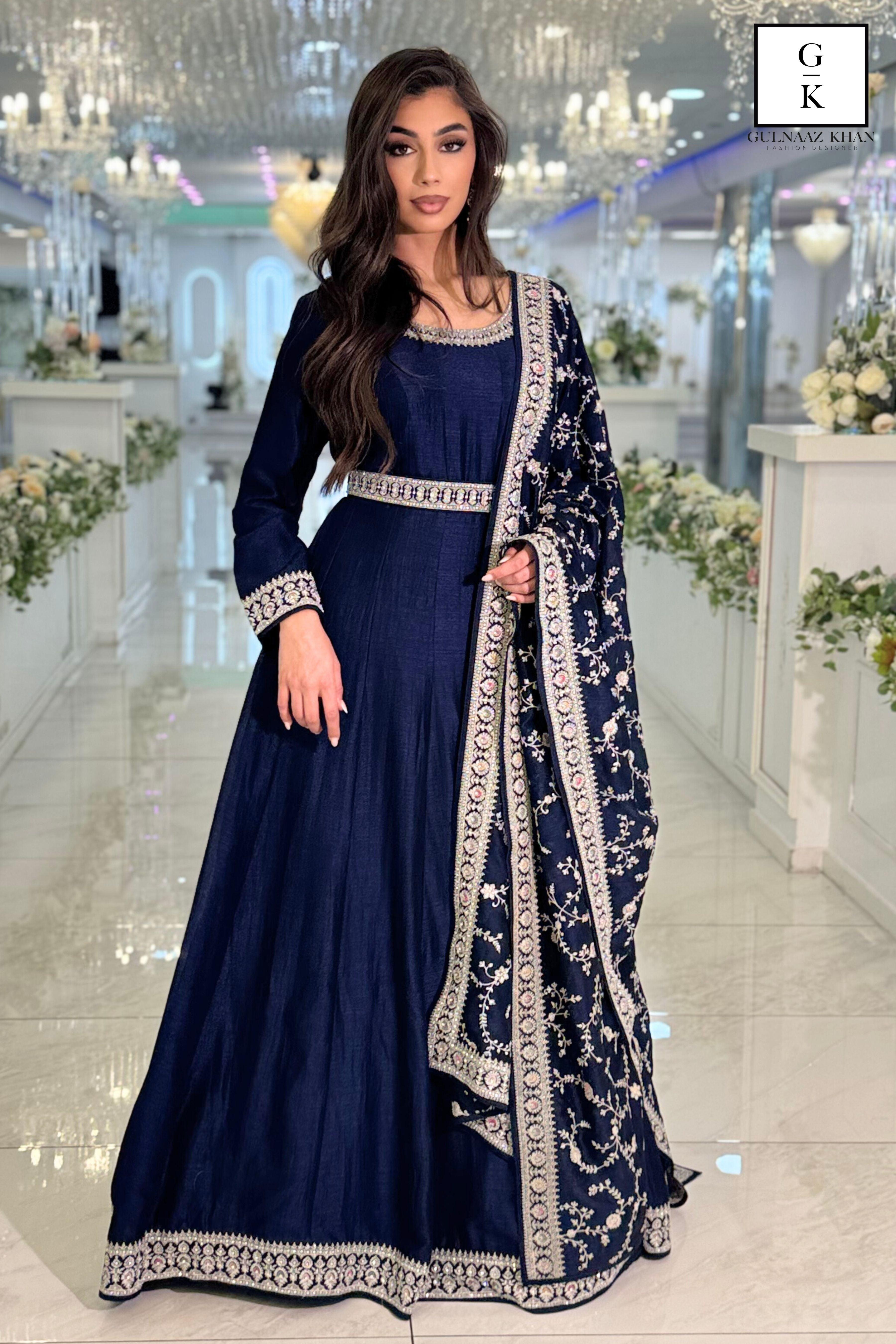 dark blue colour dress Dania