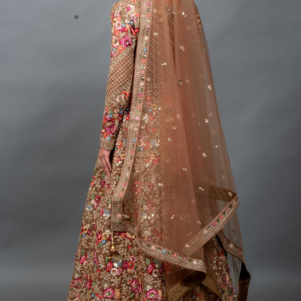 
                  
                    Shehwar designer bridal dress styled with matching embroidered dupatta
                  
                