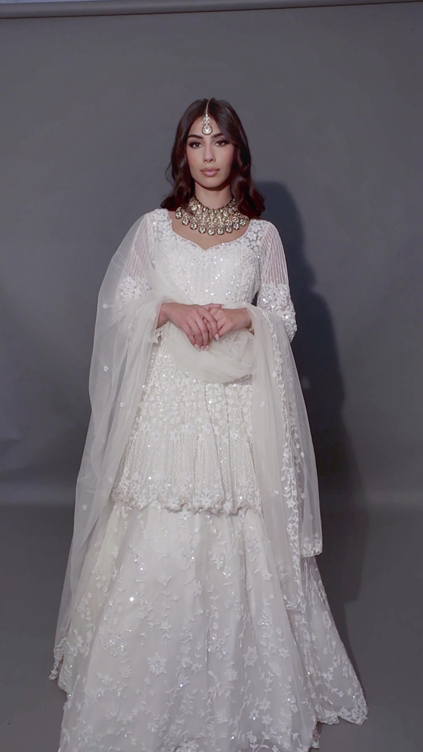 white designer lehenga 