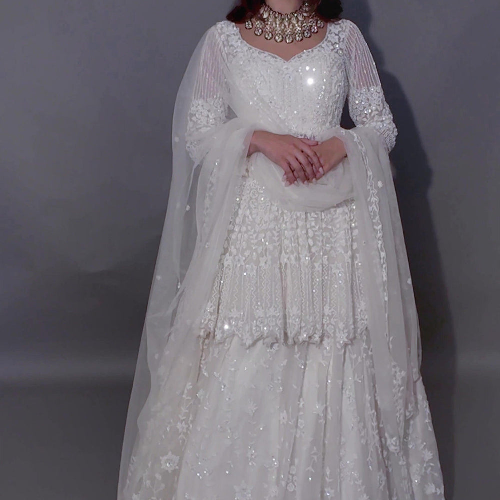 
                  
                    white designer sharara
                  
                