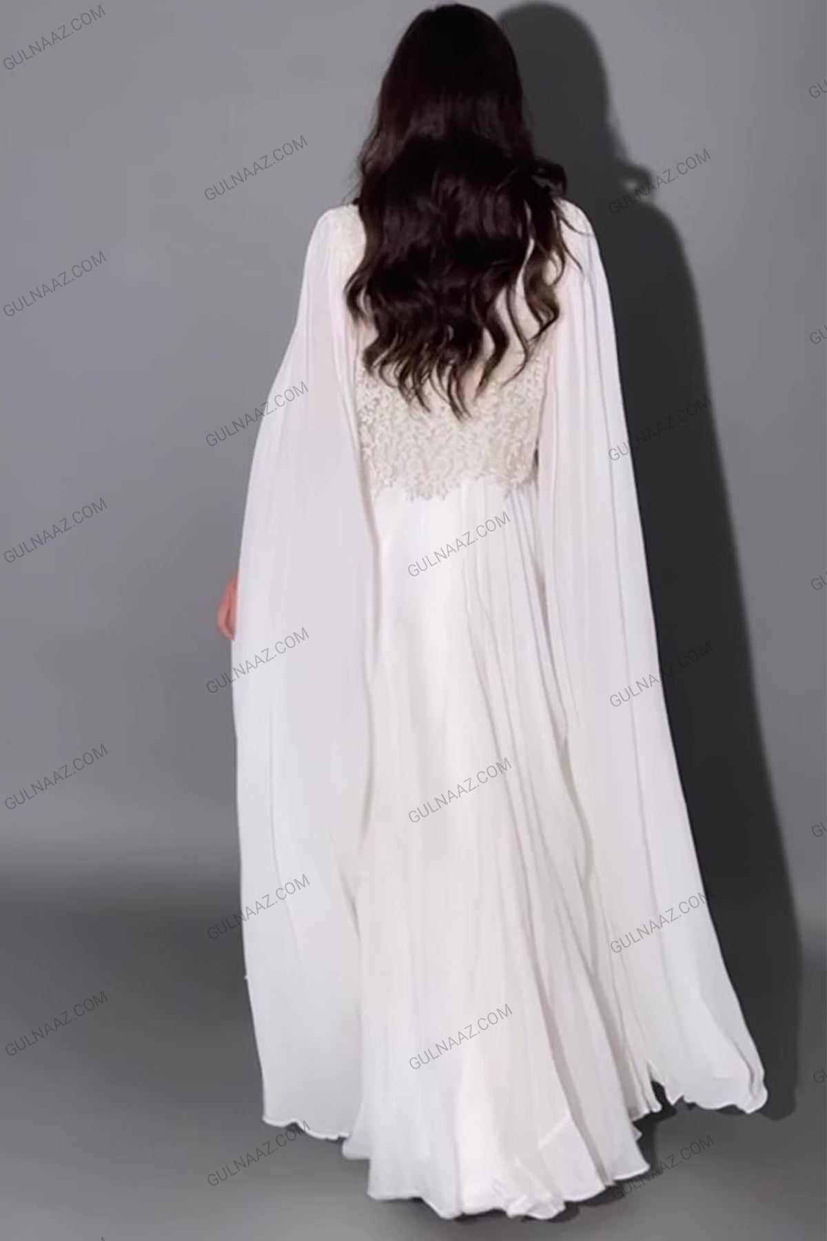 white party wear gown