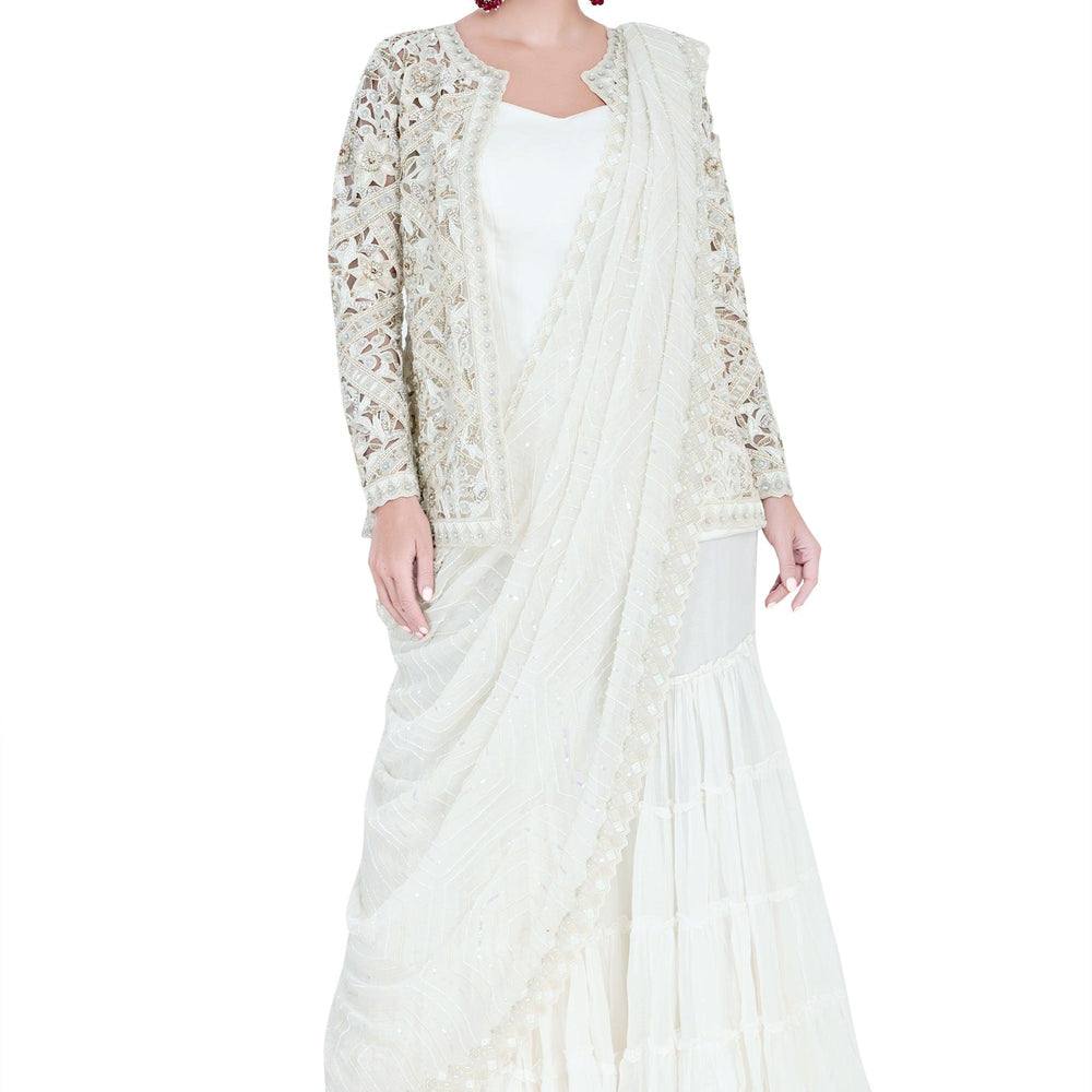 
                  
                    white gharara with top
                  
                