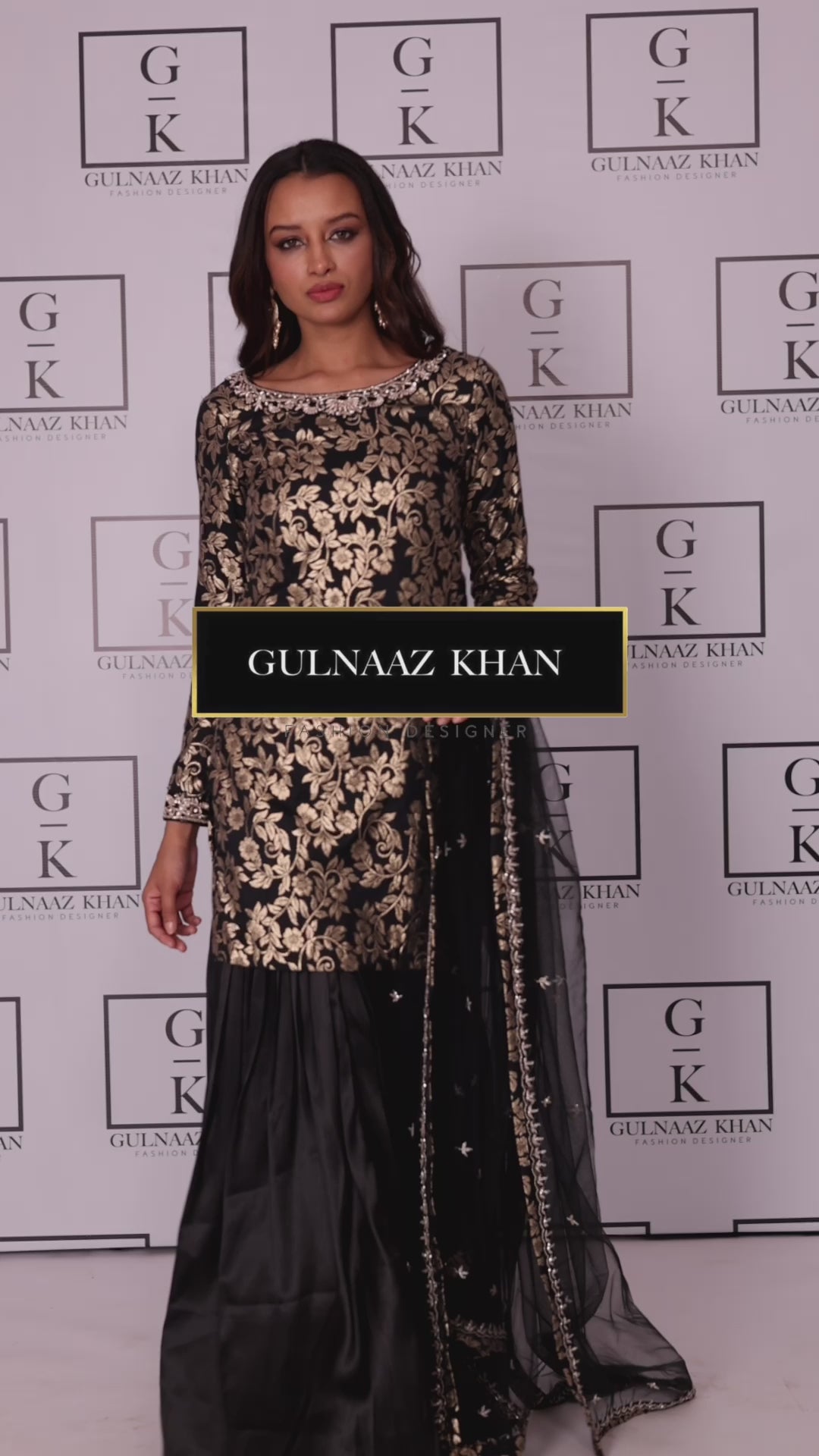 Black & Golden embroidery lehenga