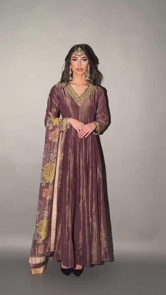 Purple long kurti 