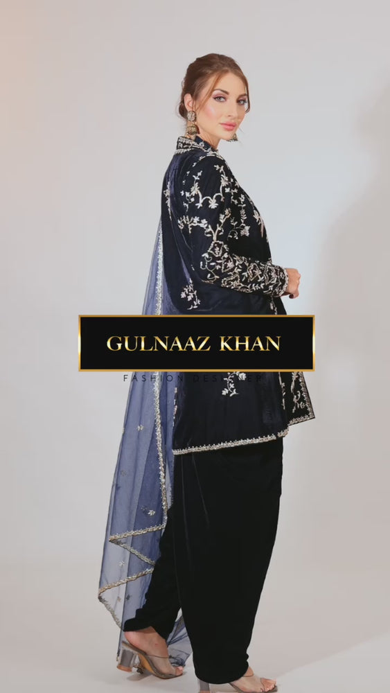 
                  
                    Load and play video in Gallery viewer, velvet shalwar with net dupatta
                  
                