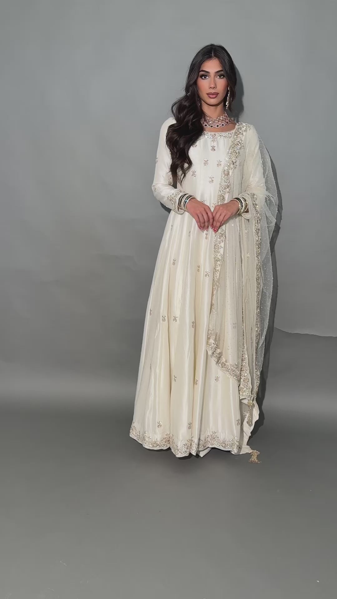 White designer gown for women