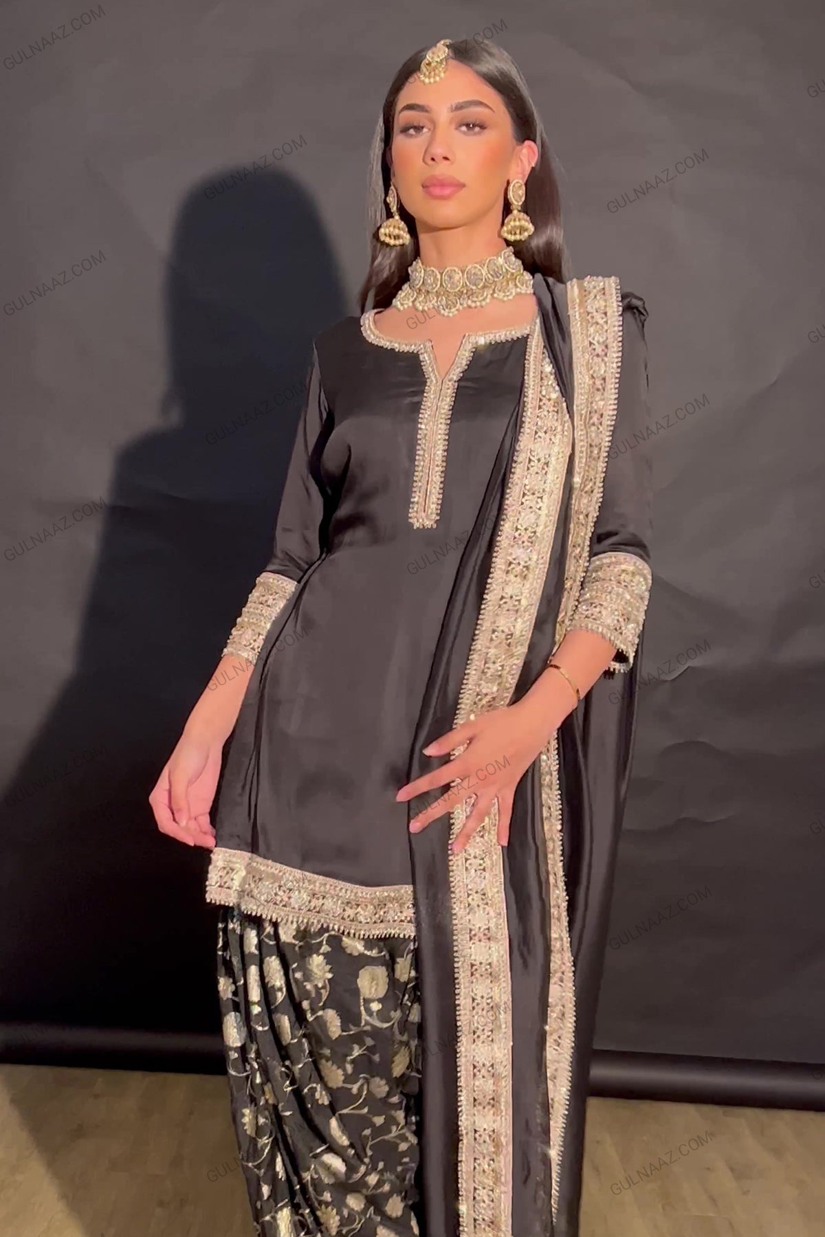 black salwar and kameez