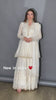 white gharara with kameez