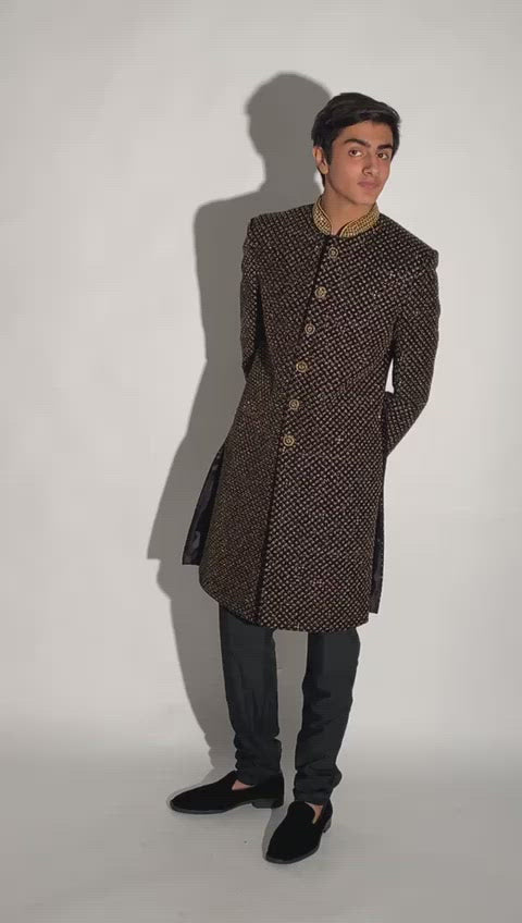 
                  
                    Load and play video in Gallery viewer, Sherwani Design no 012
                  
                