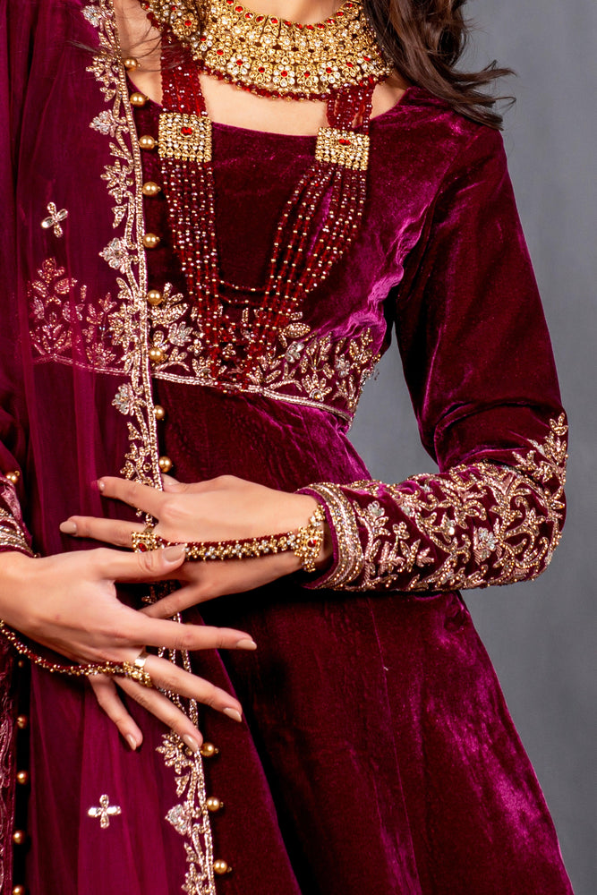 
                  
                    Fauzia - Long Velvet Gown
                  
                
