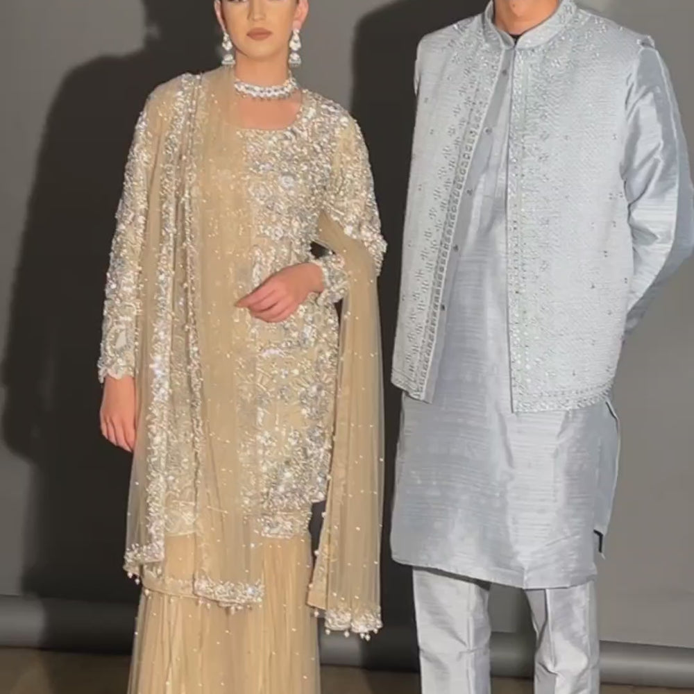 
                  
                    Load and play video in Gallery viewer, sherwani for men
                  
                