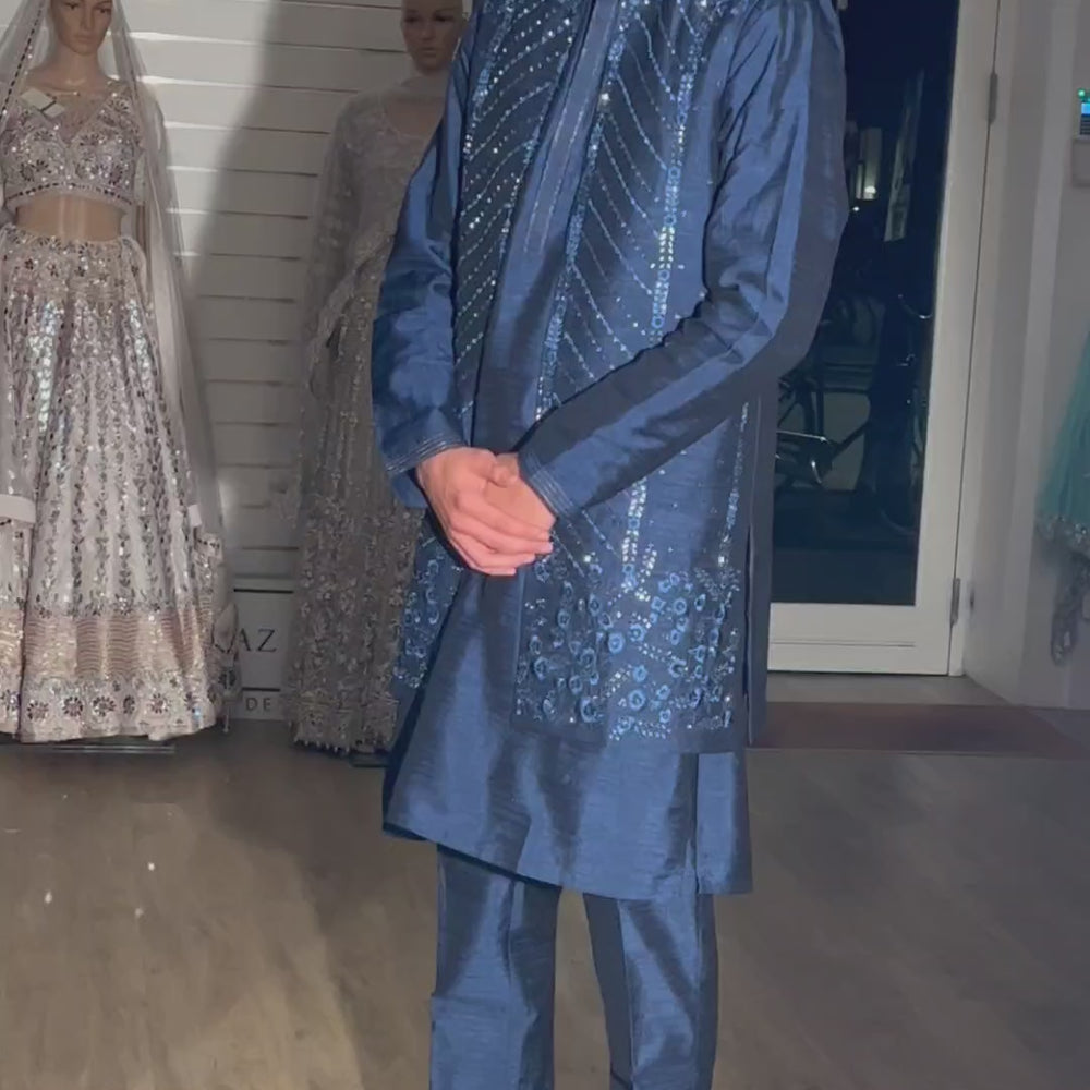 
                  
                    Load and play video in Gallery viewer, kurta pajama with waistcoat
                  
                