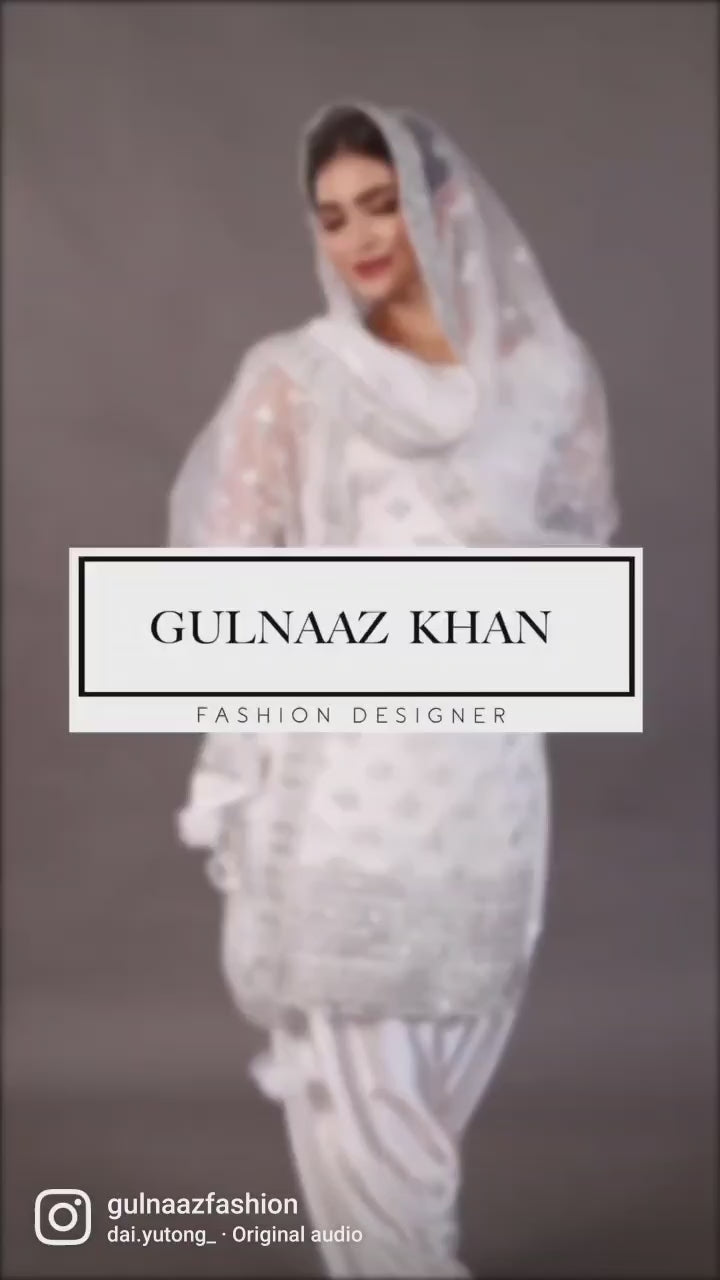 white salwar kameez with dupatta