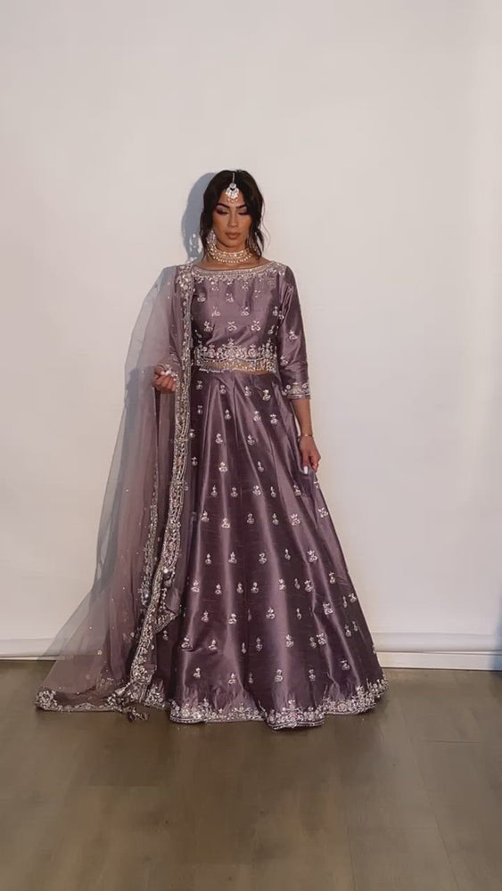
                  
                    Load and play video in Gallery viewer, bridal lehenga with peplum top
                  
                