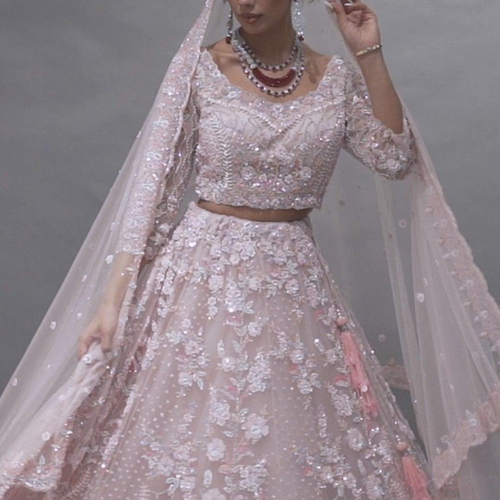 
                  
                    bridal baby pink lehenga 
                  
                