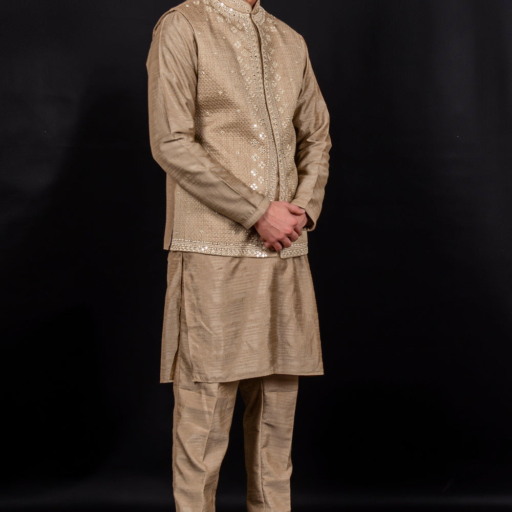 kurta pajama with waistcoat