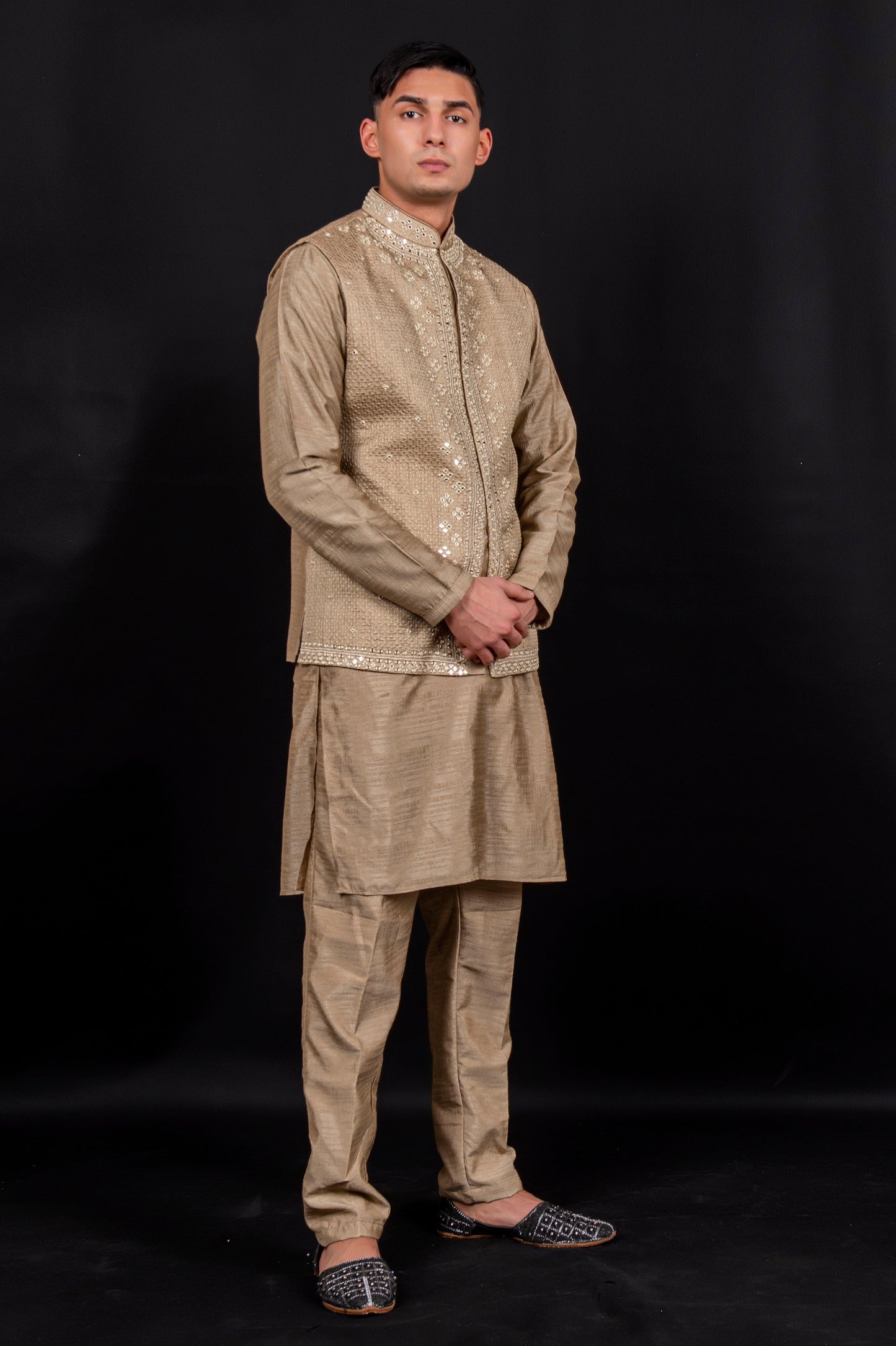 kurta pajama with waistcoat