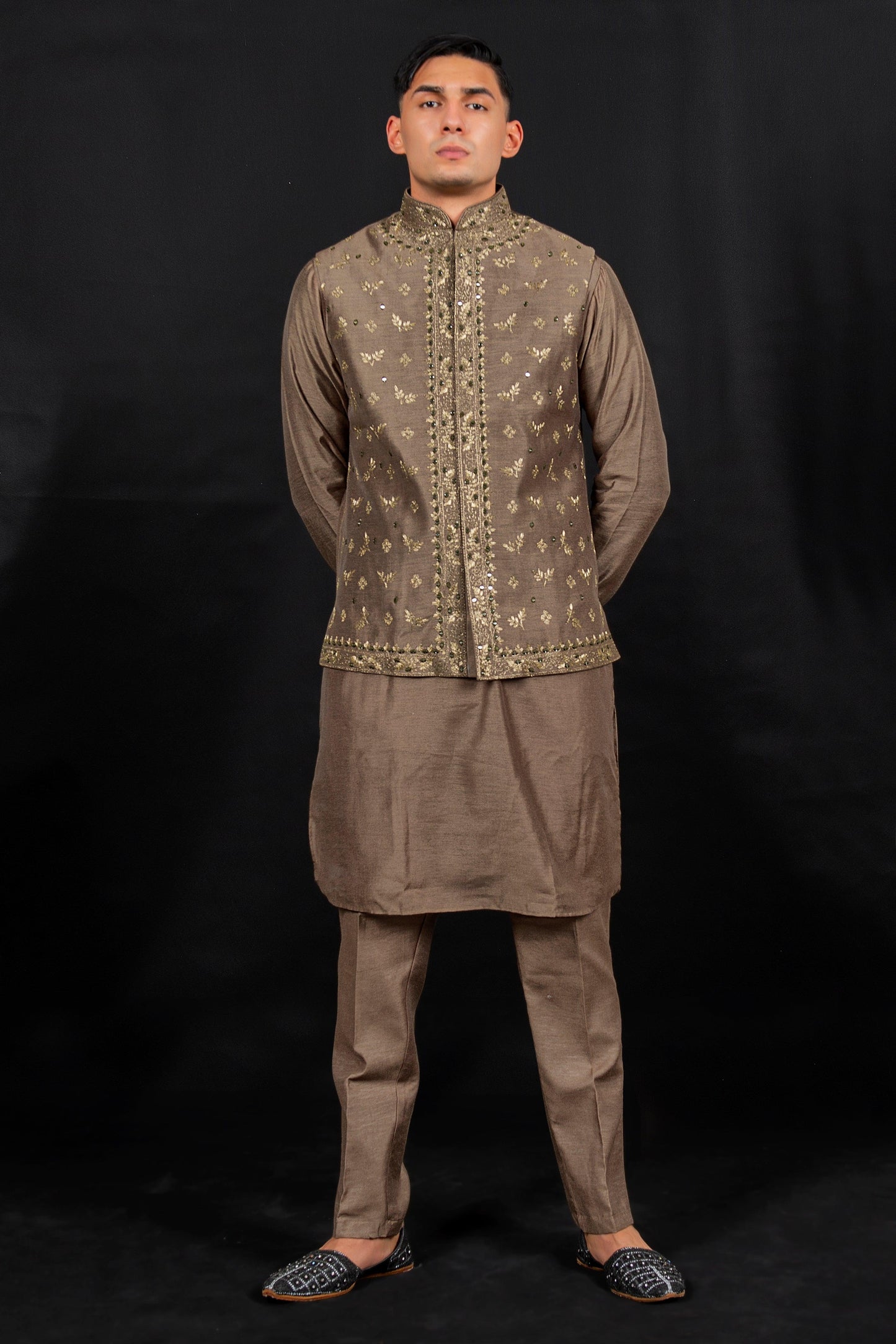 kurta with waistcoat for mens