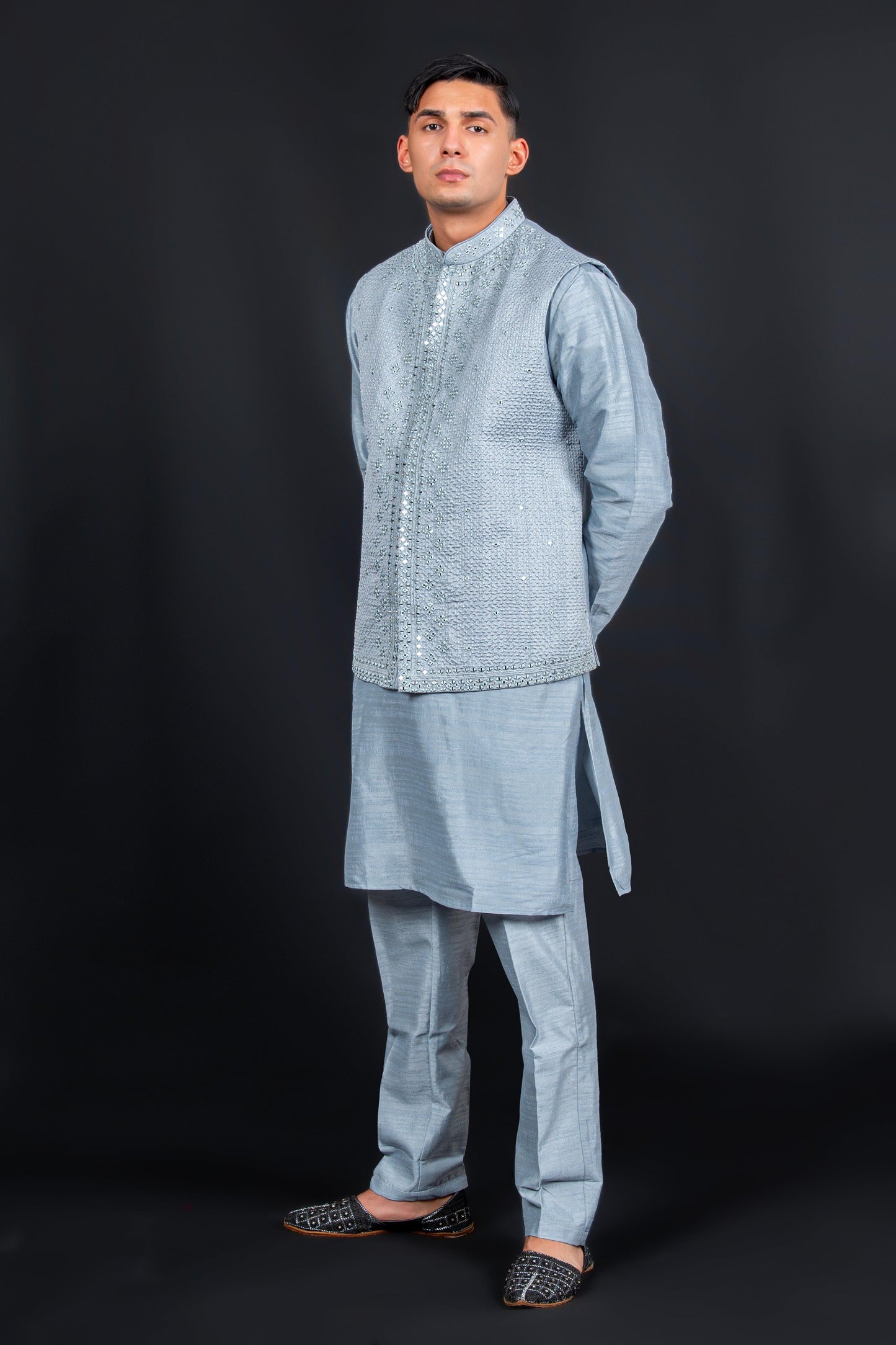 kurta pajama with waistcoat