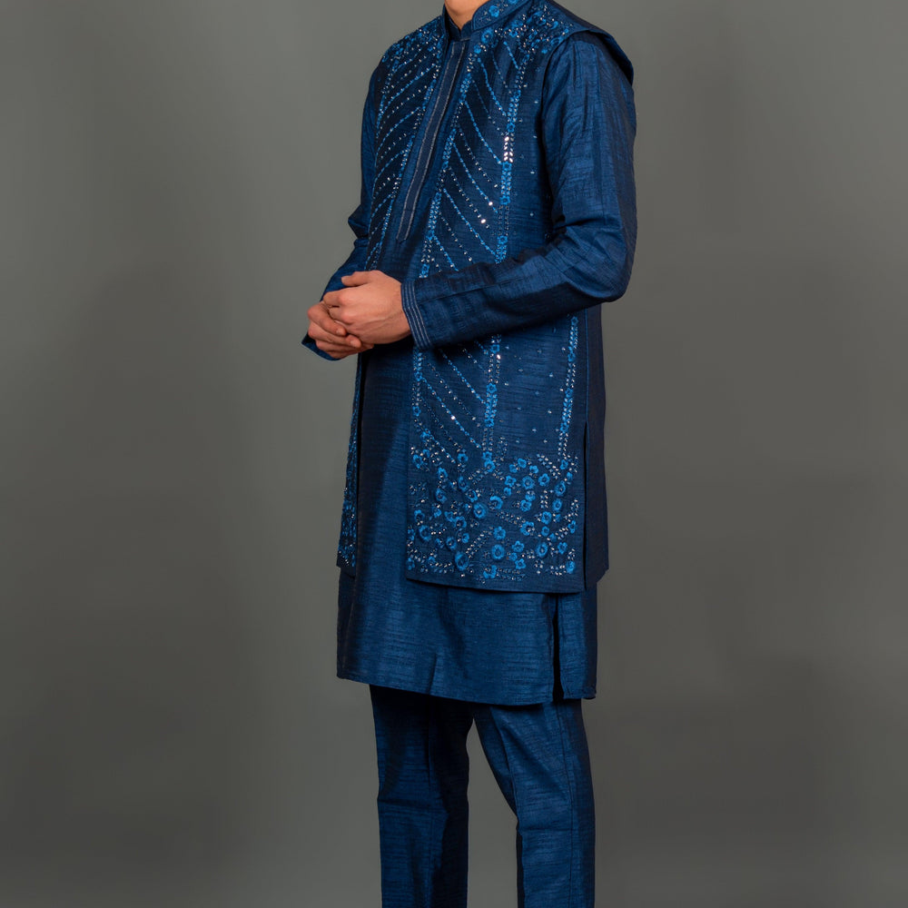 kurta pajama with waistcoat