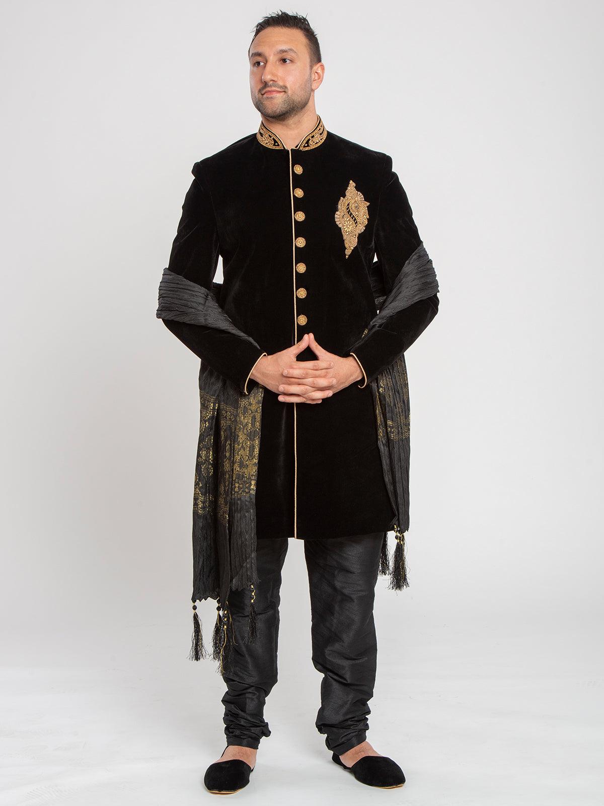 sherwani black colour