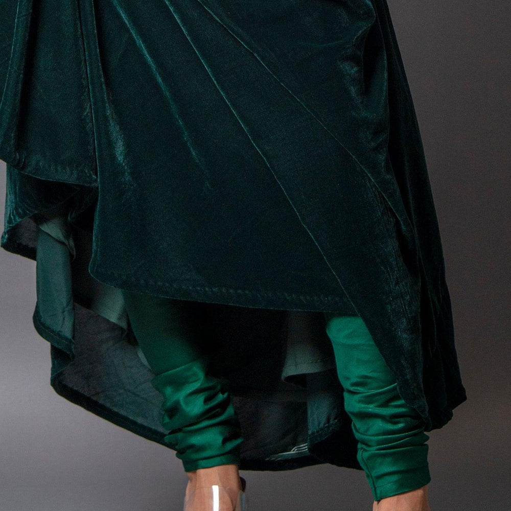 
                  
                    long velvet gown
                  
                