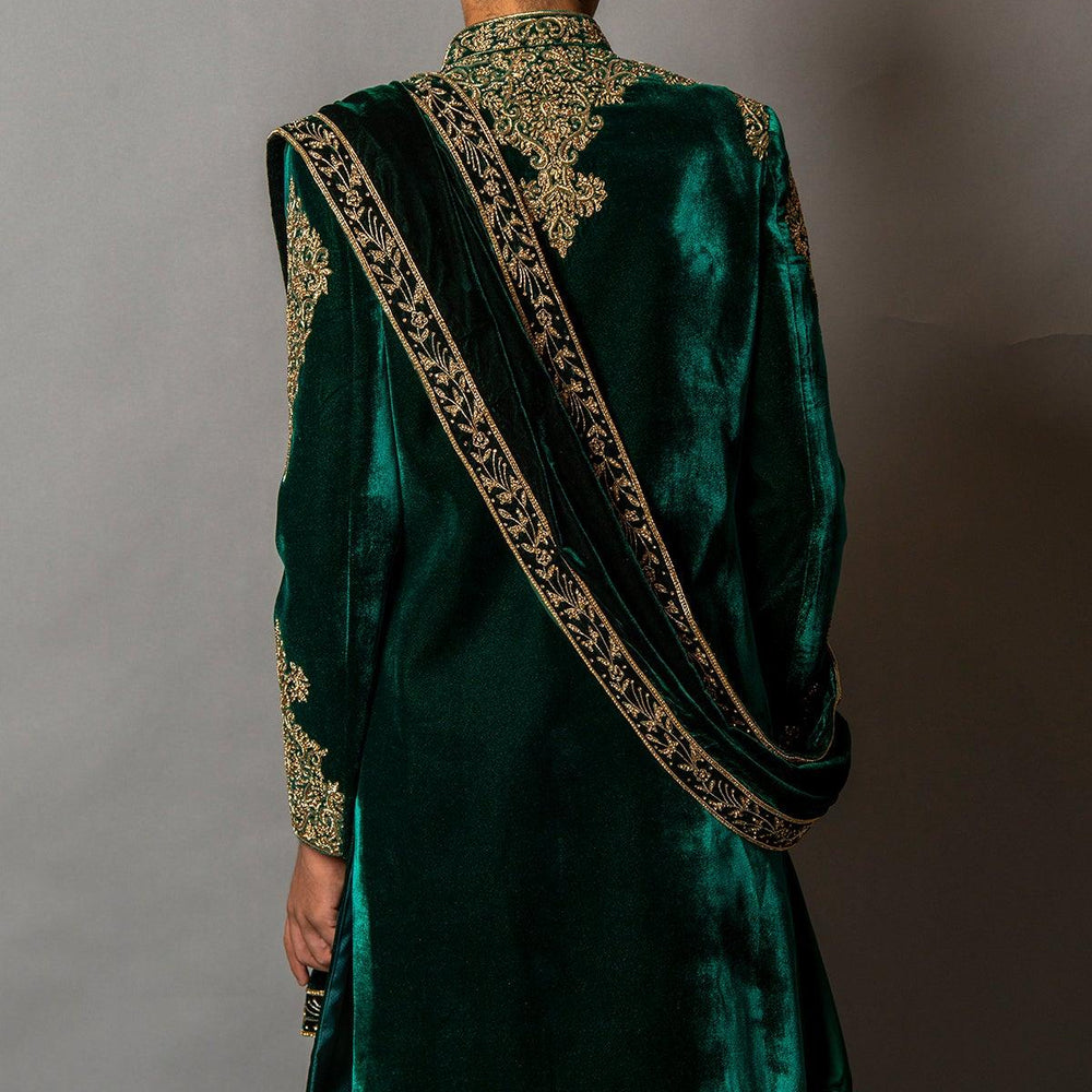 
                  
                    sherwani with shawl
                  
                