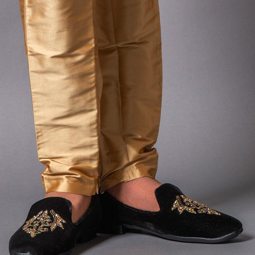 
                  
                    Golden silk trouser
                  
                