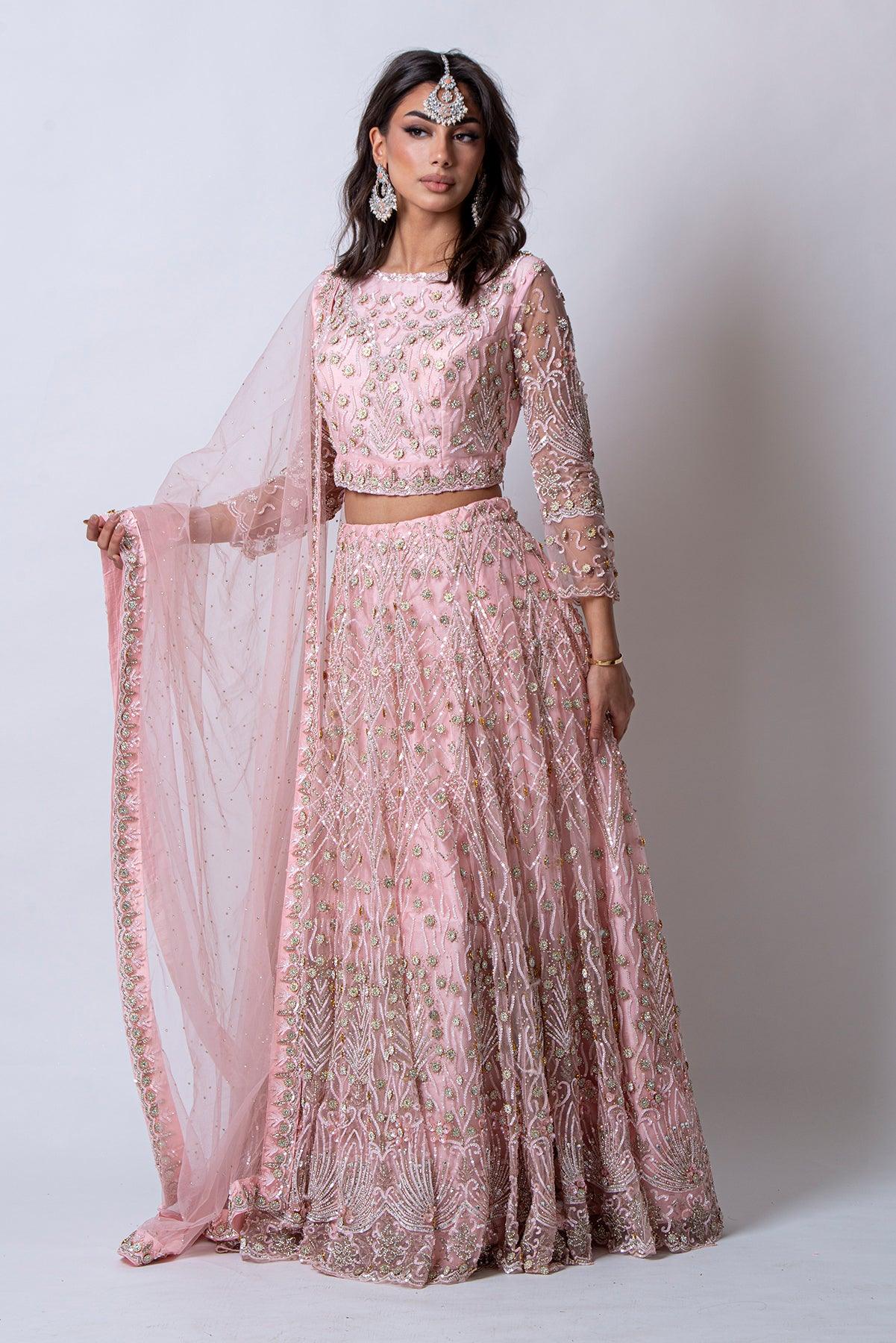 Pink lehenga dress hotsell