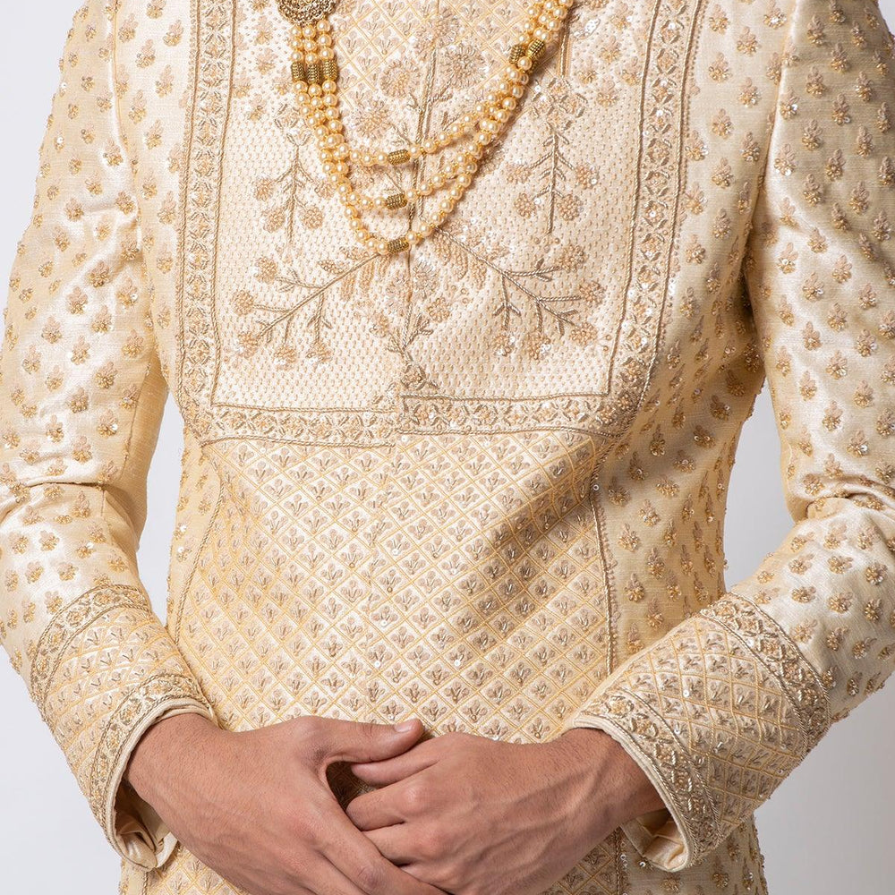 
                  
                    cream sherwani for groom
                  
                
