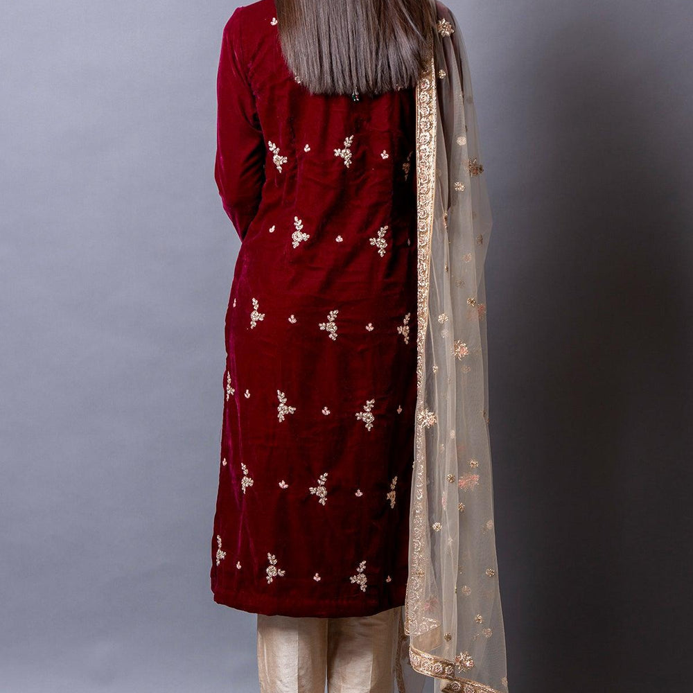 
                  
                    maroon pant and kameez set
                  
                