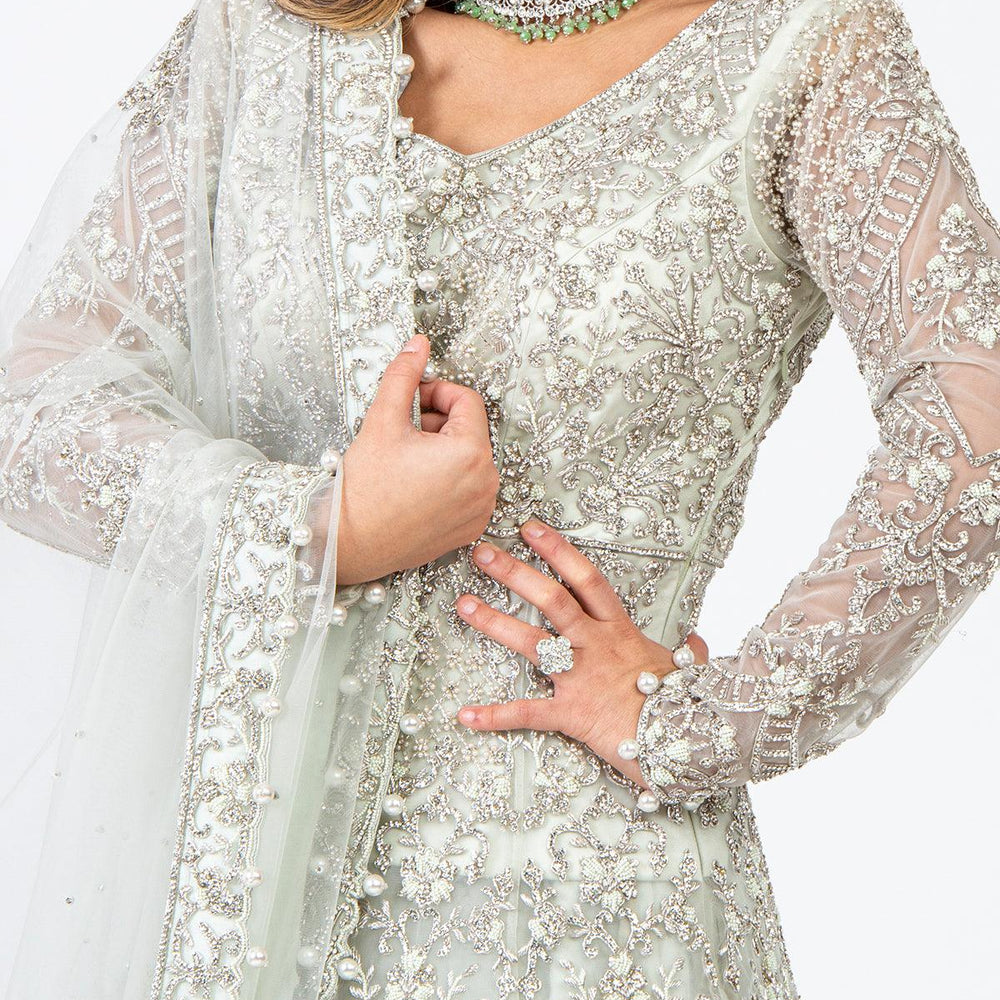 peplum top with lehenga