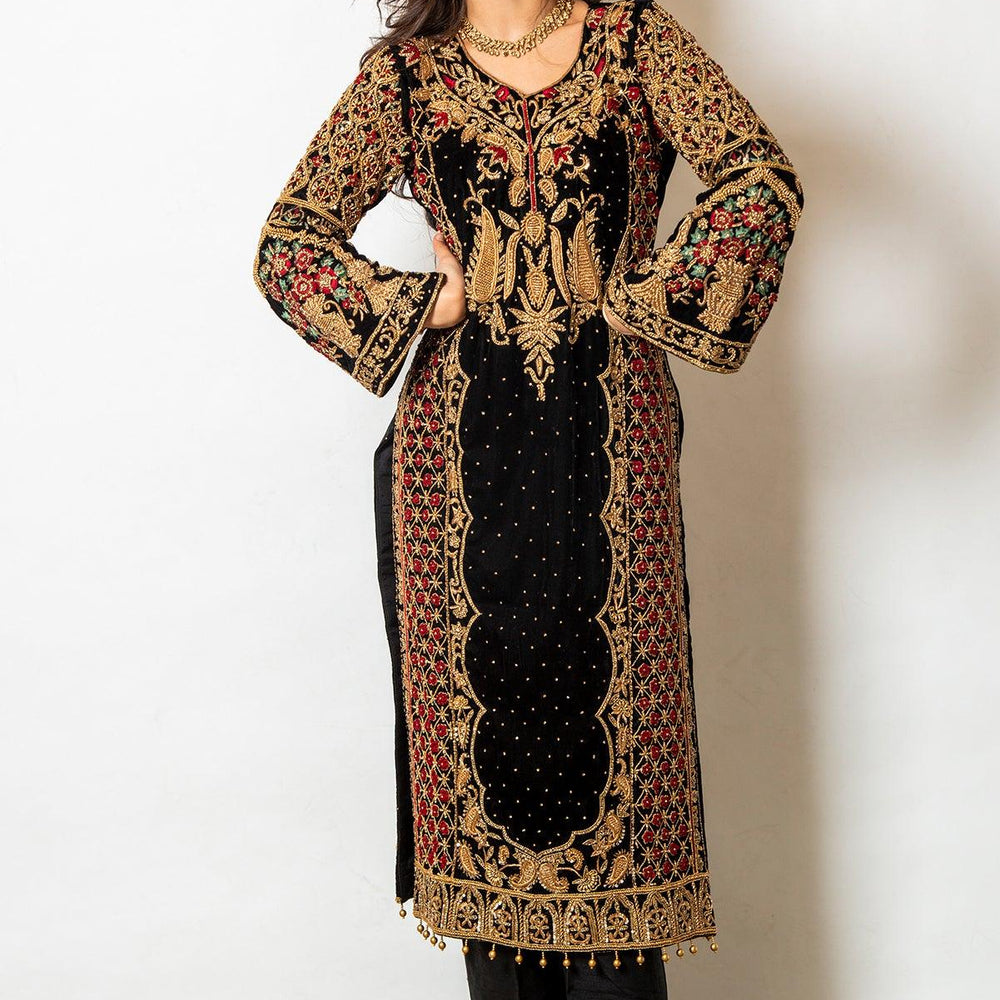 black velvet kameez