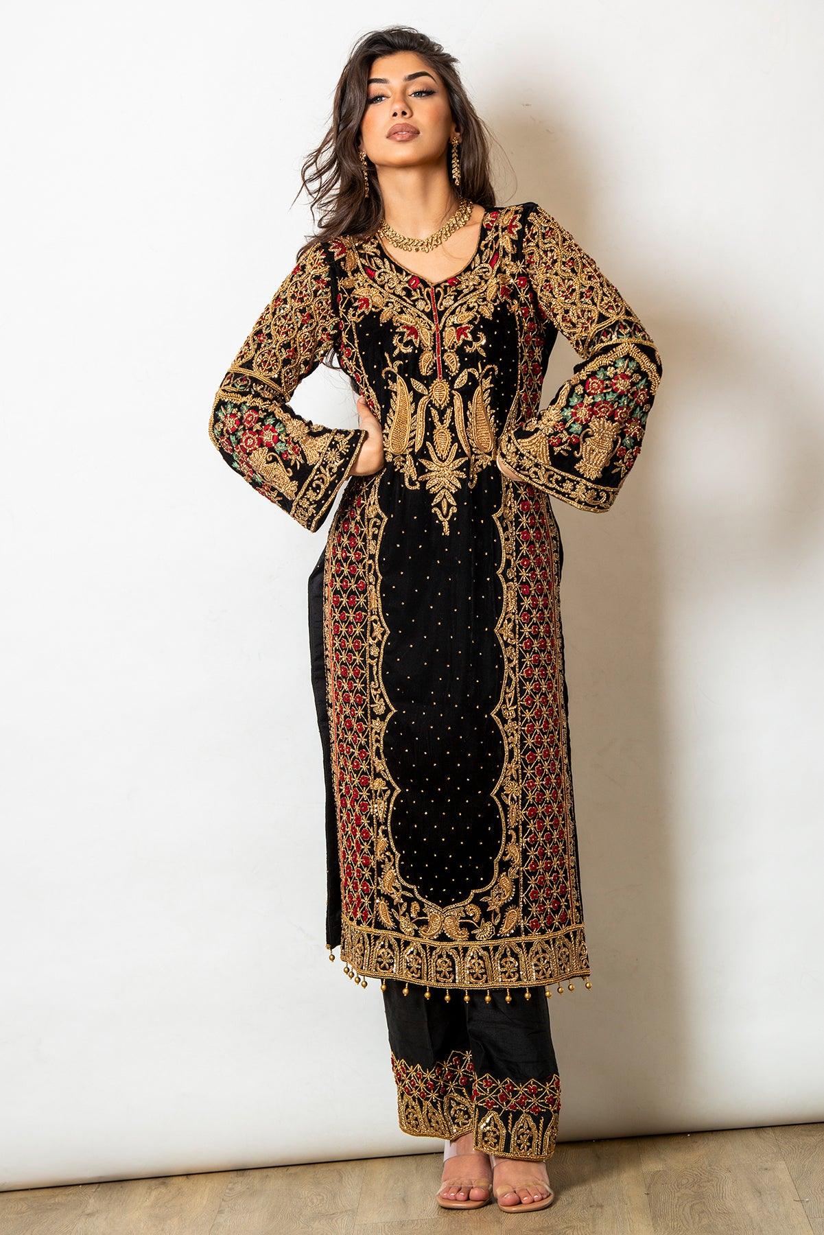 black velvet kameez