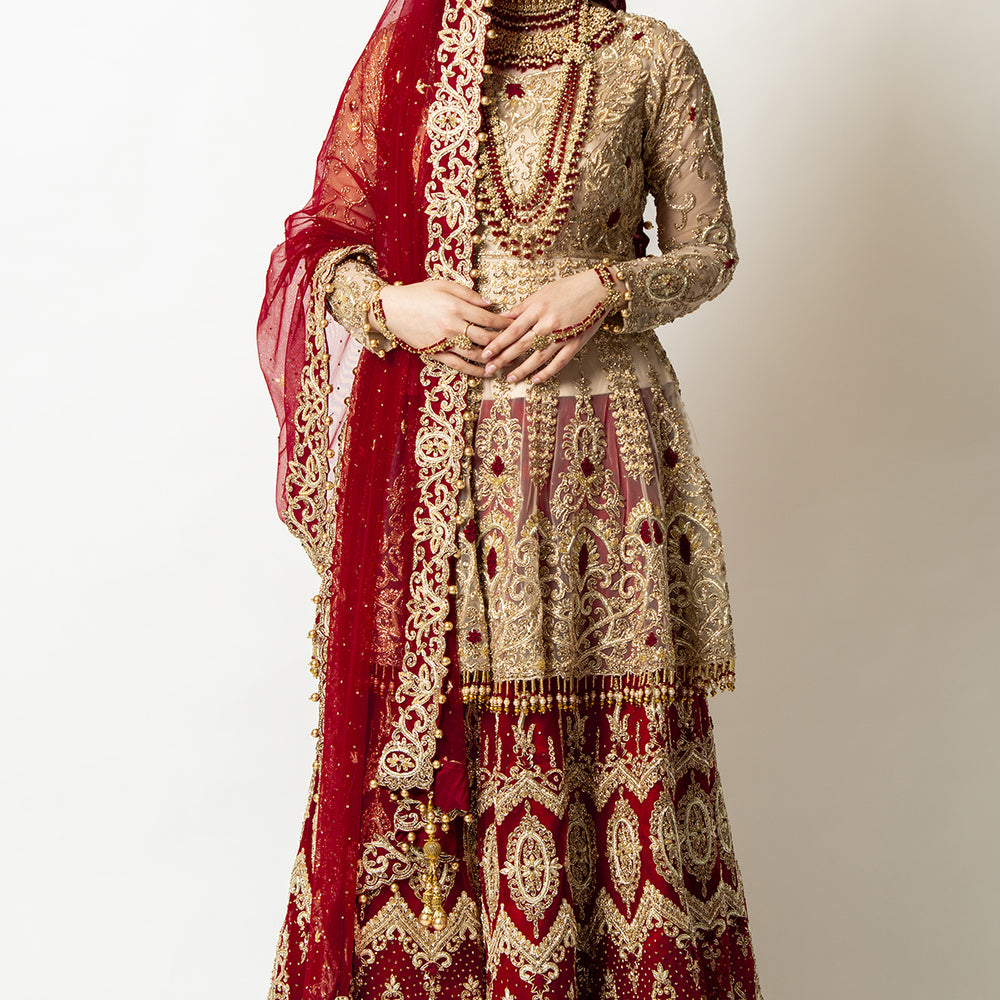 
                  
                    lehenga with peplum top
                  
                