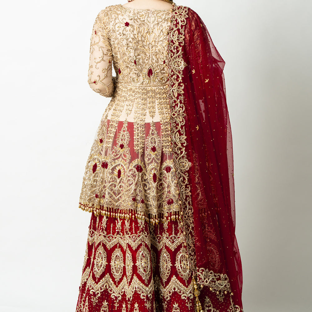 
                  
                    peplum top with lehenga
                  
                
