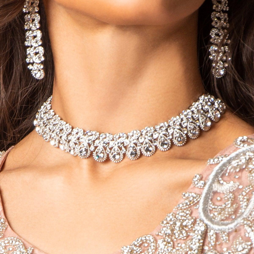 
                  
                    silver necklace set
                  
                