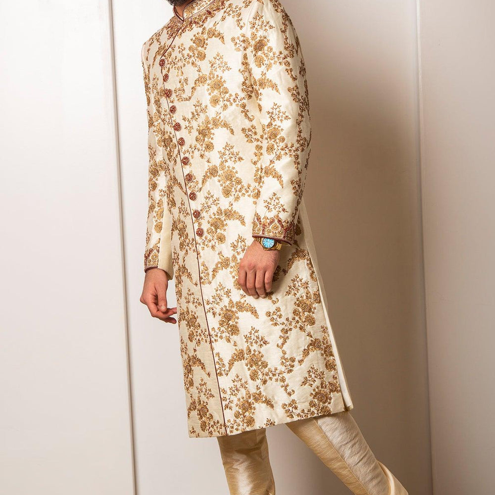 ivory sherwani for groom