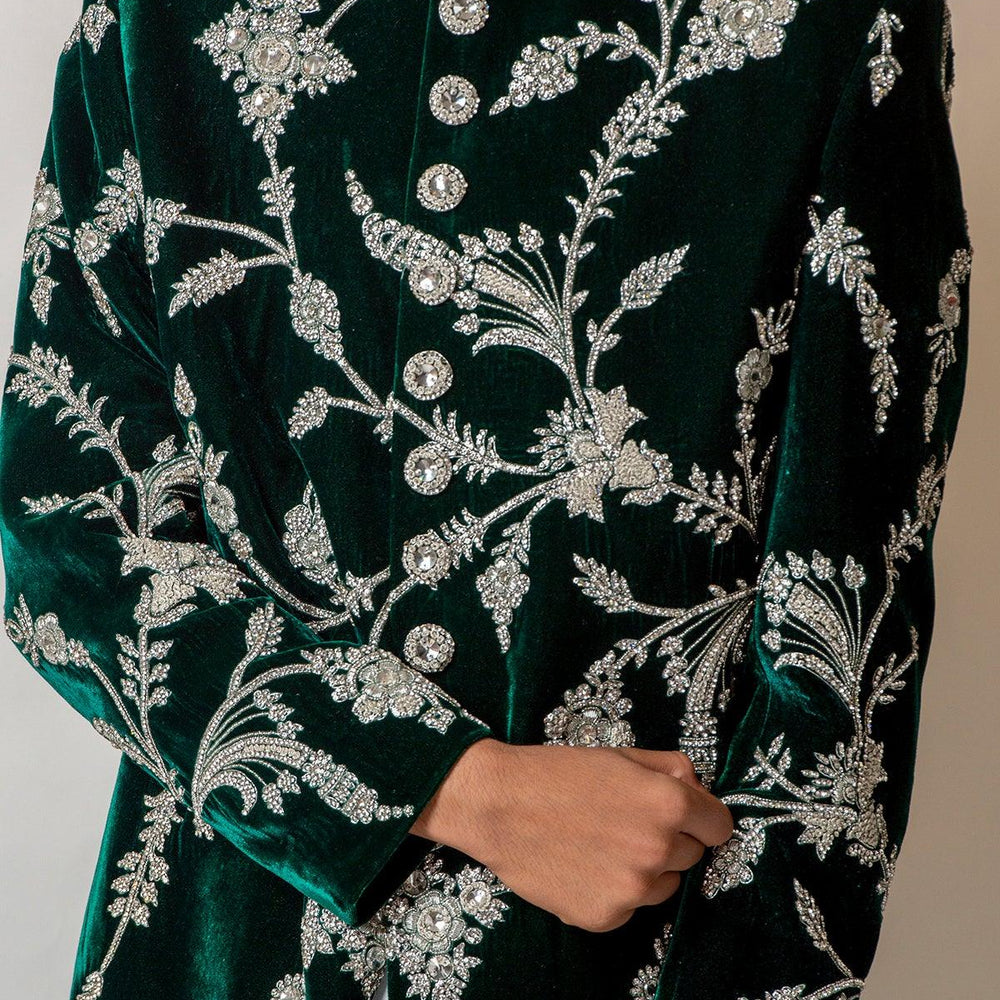 
                  
                    designer velvet sherwani
                  
                